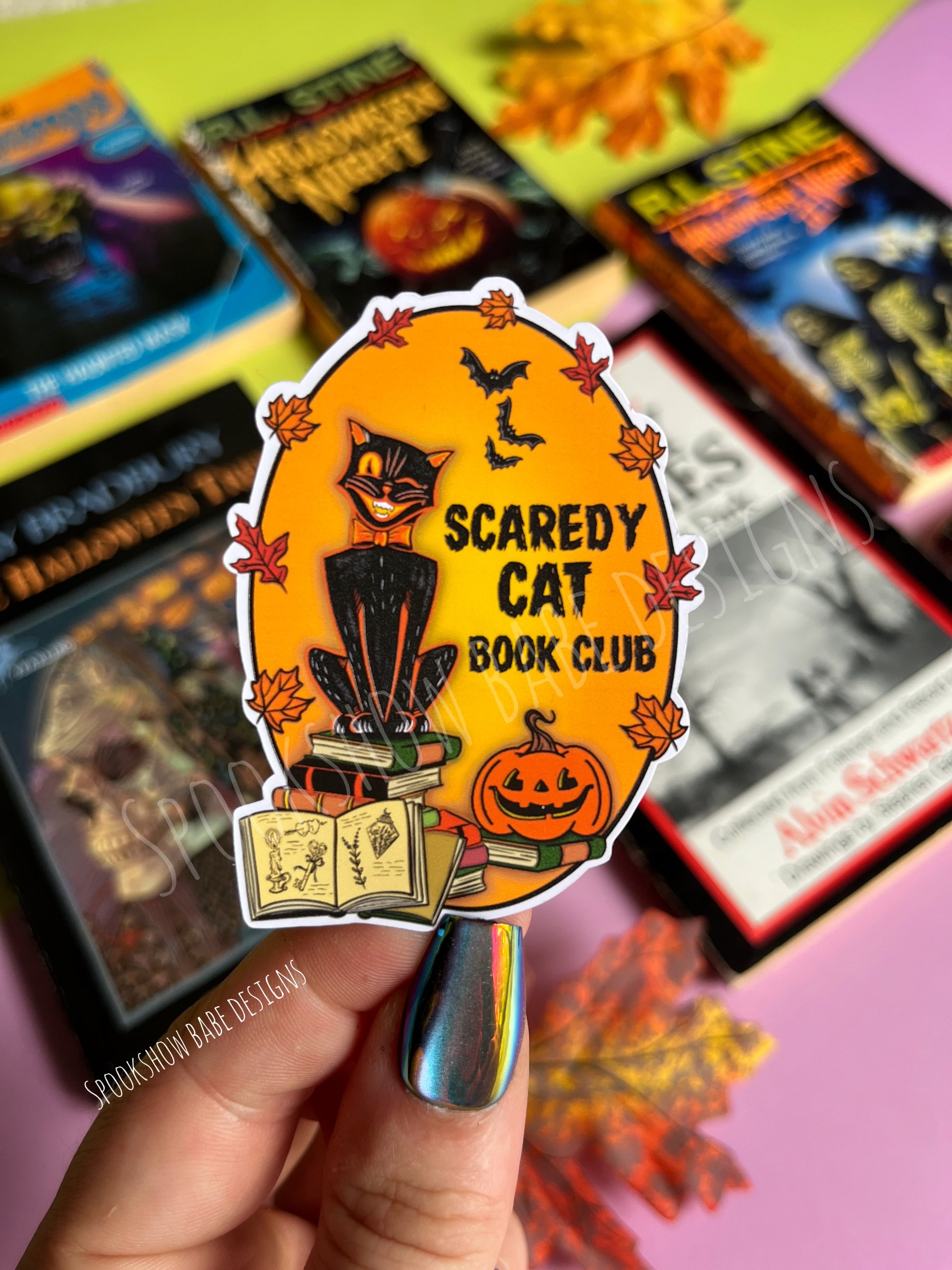Scaredy Cat Book Club Sticker