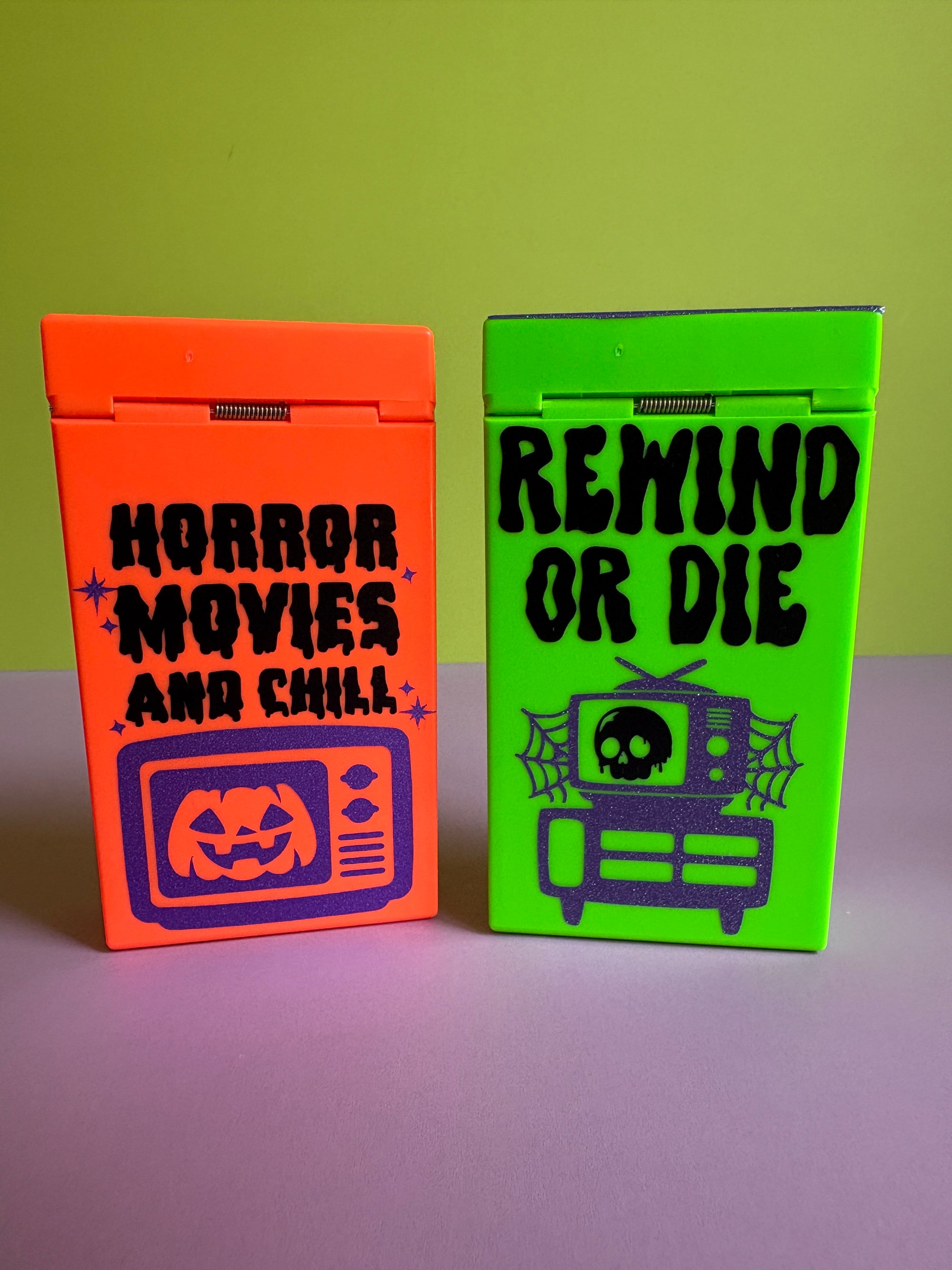 Retro Horror VHS Flip Top Case