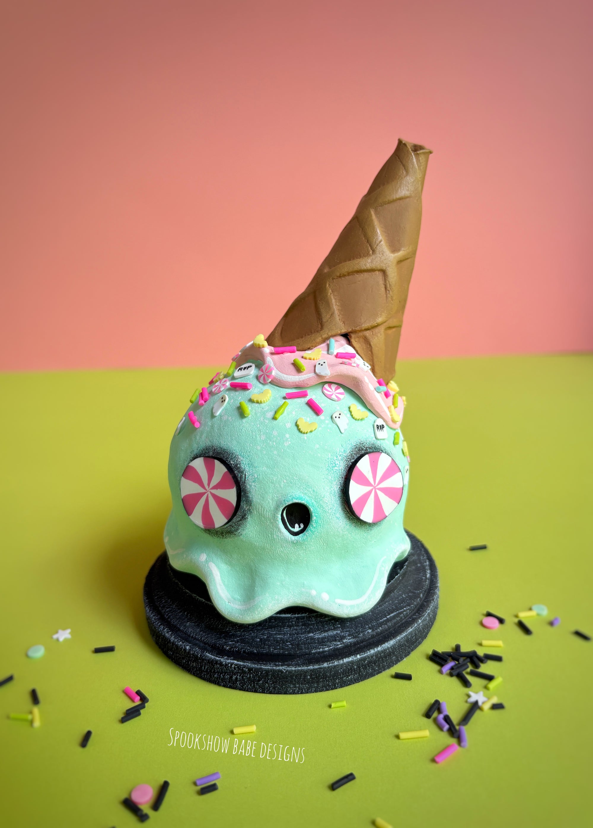 Ghostie Ice Cream Cone