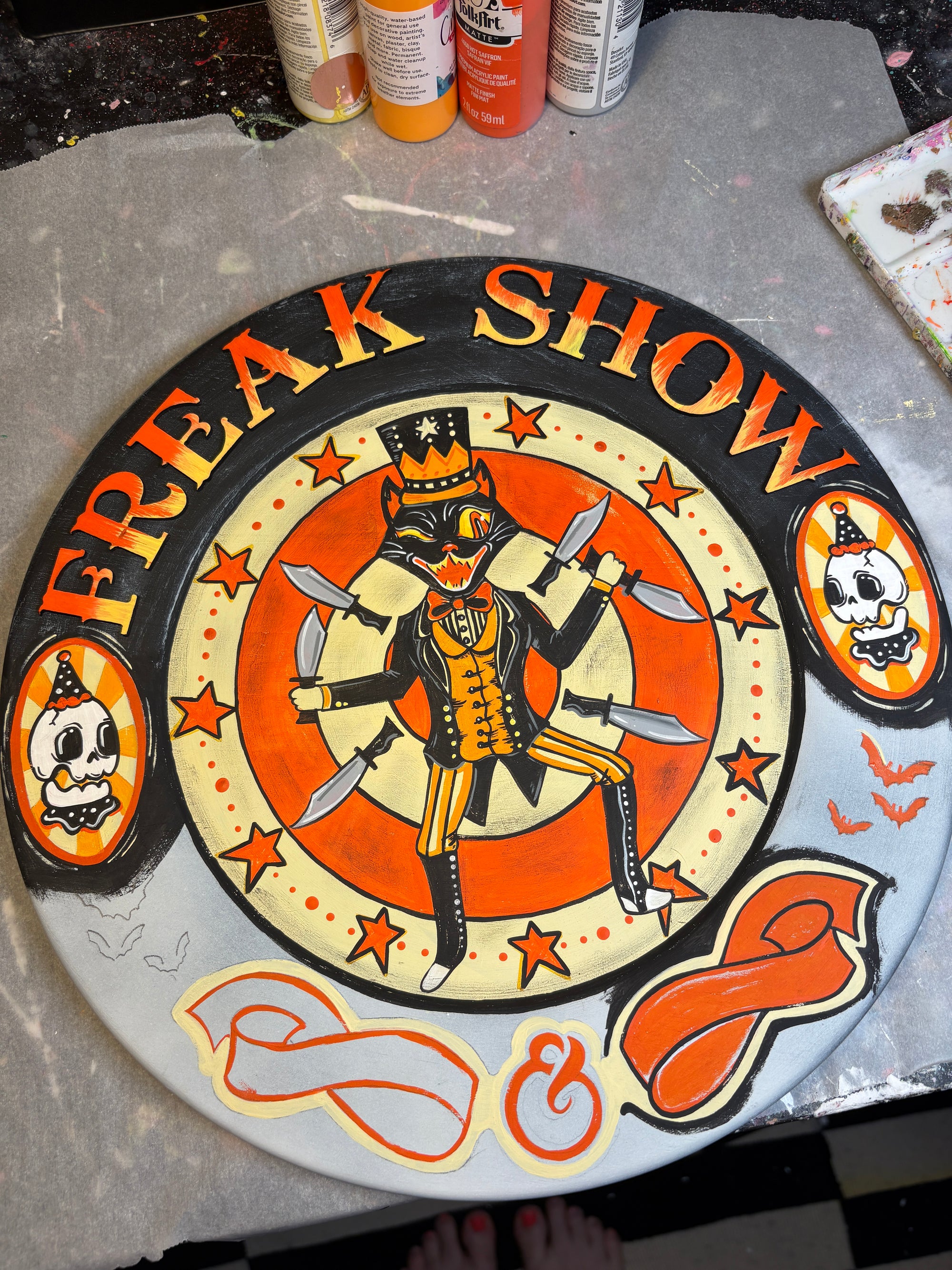 Freak Show Decorative Plate