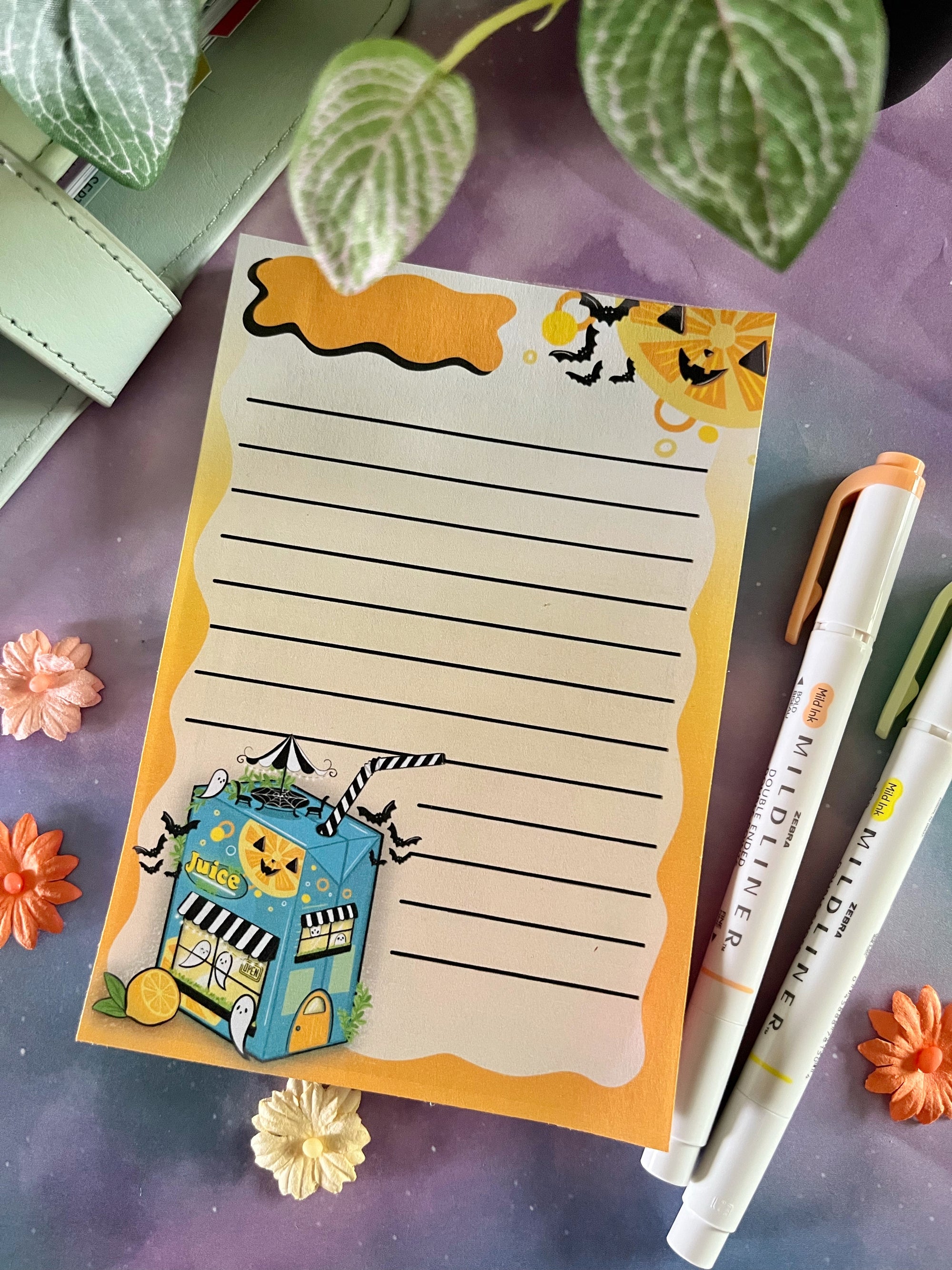 Boo Juice Cafe 4x6 Sticky Notepad