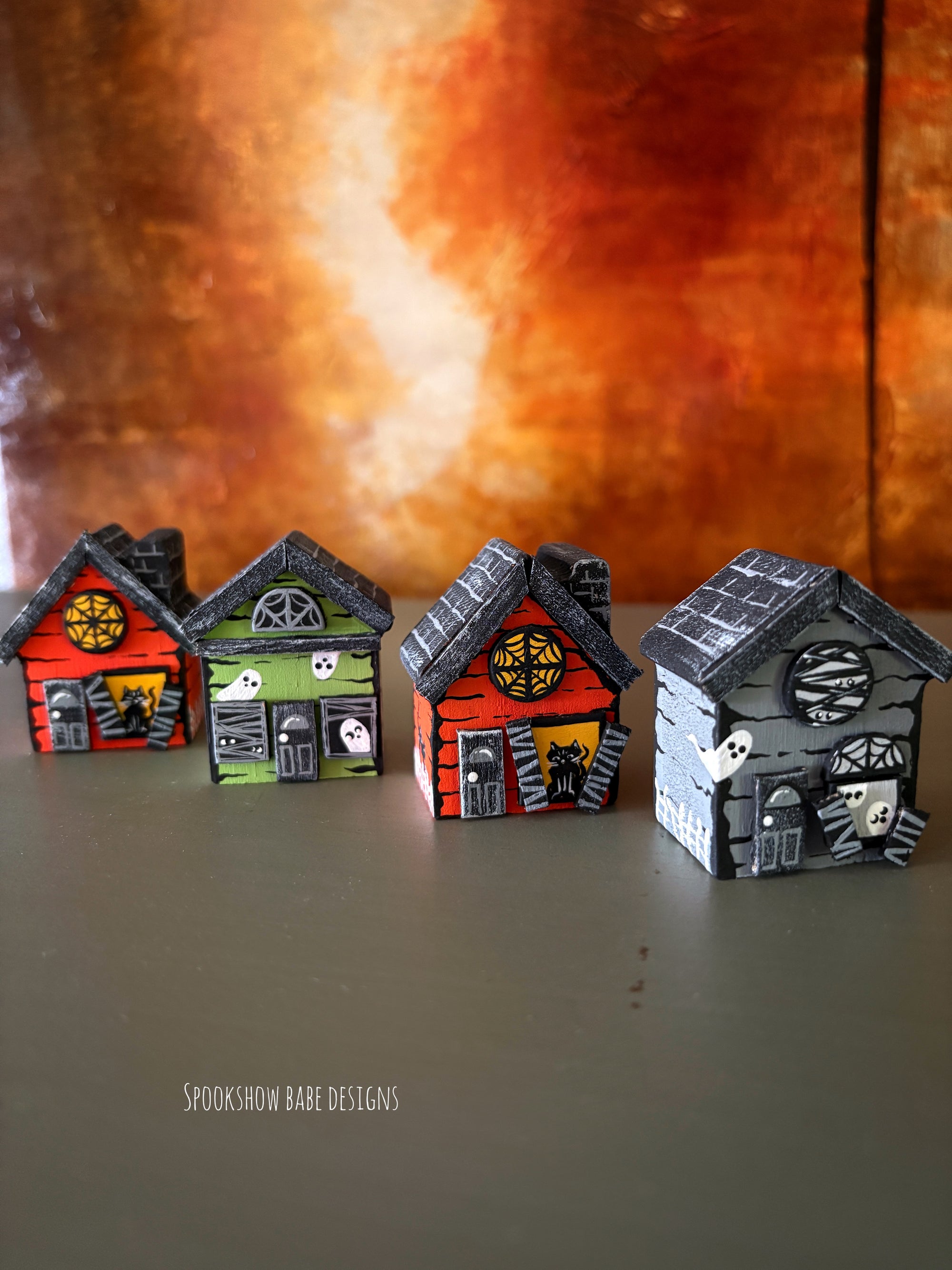 Miniature gray Haunted House