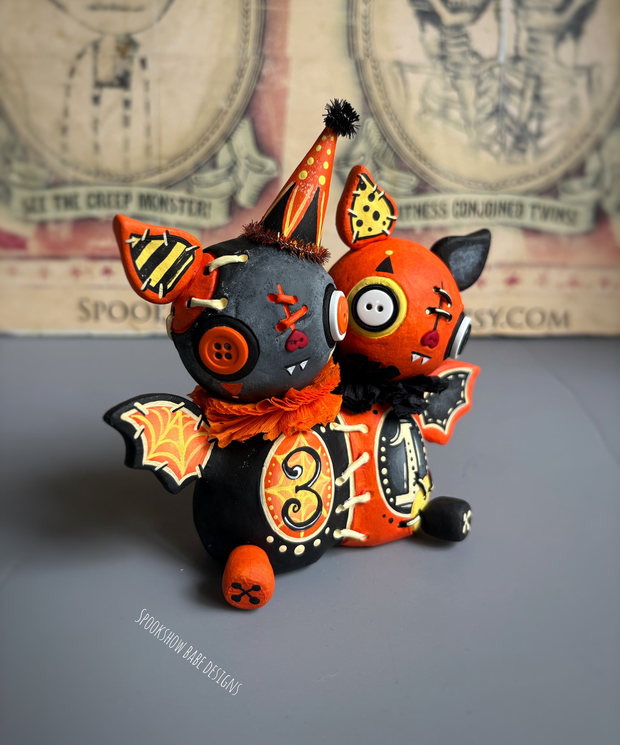 Conjoined Halloween Bat