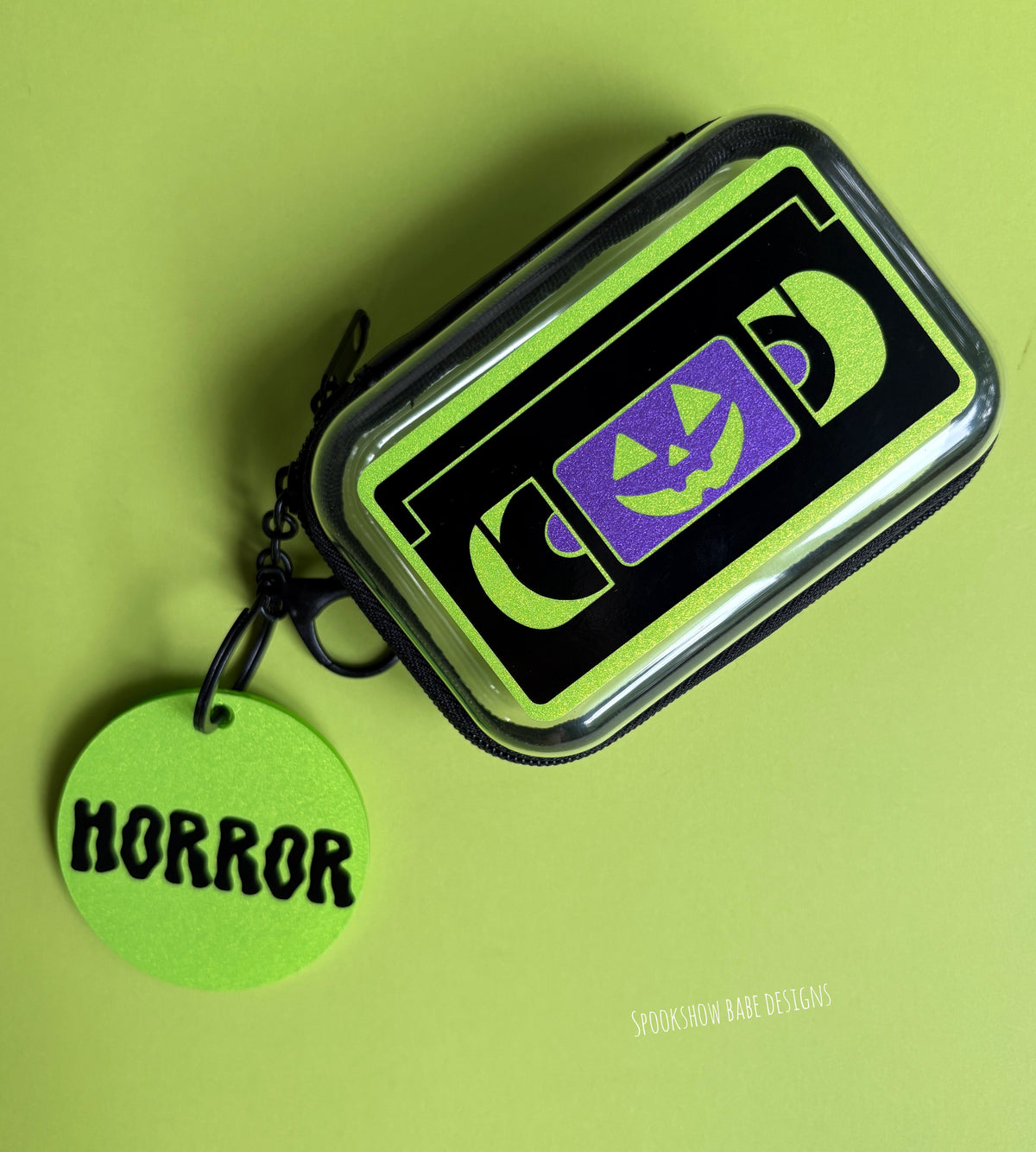 Retro Horror VHS Mini Case