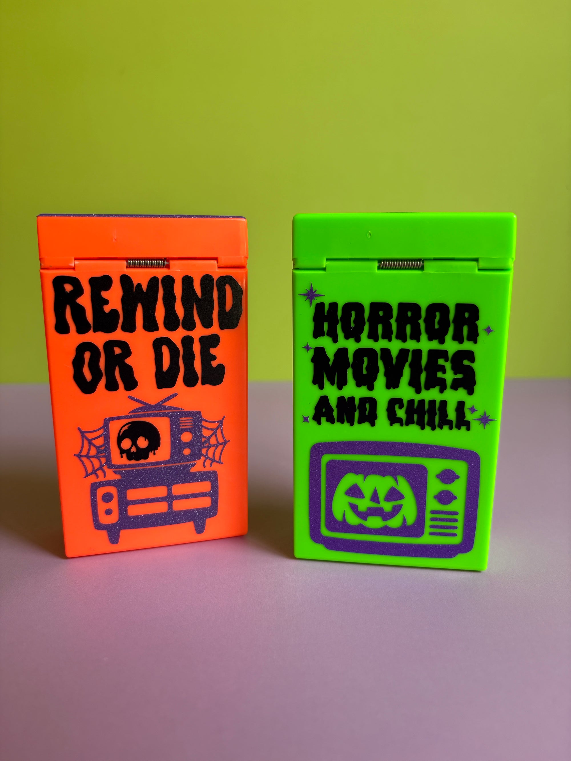 Retro Horror VHS Flip Top Case