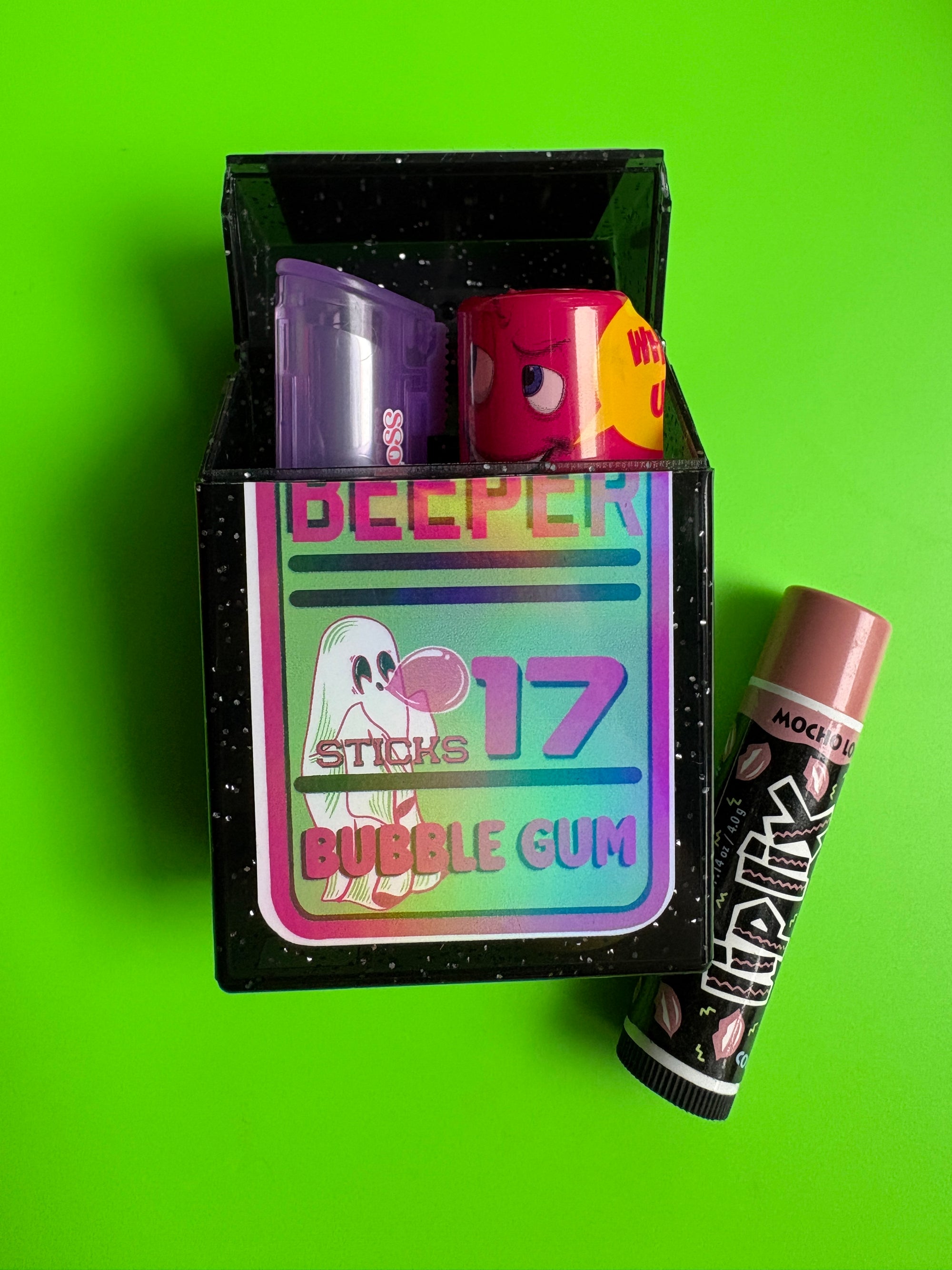 Creeper Beeper Bubble Gum Flip Top Case