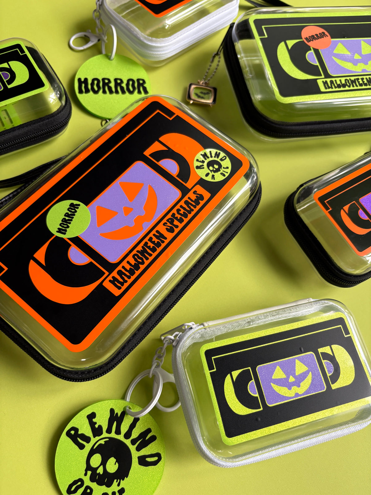 Retro Horror VHS Wristlet