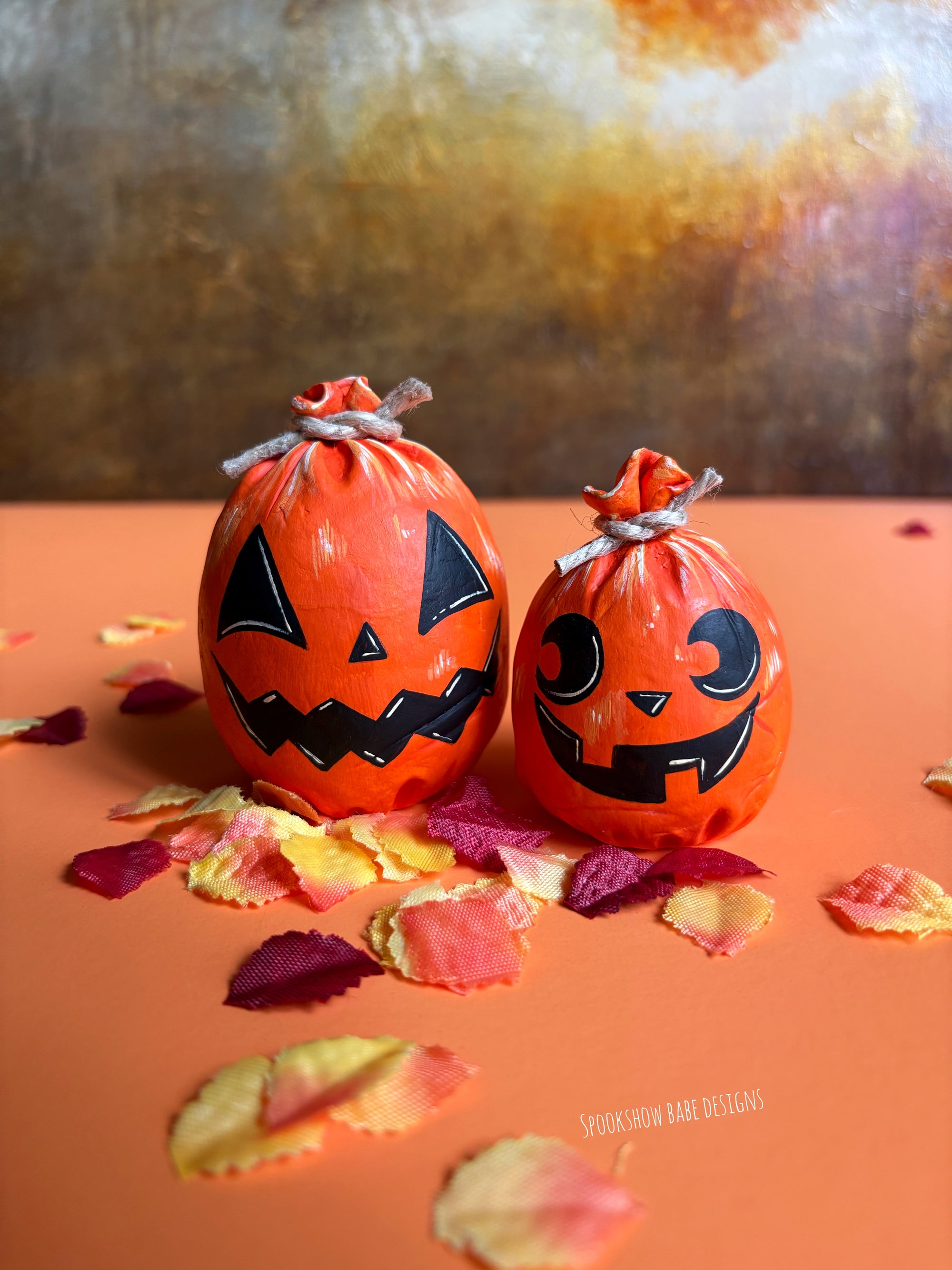 Nostalgic Jack 'o Lantern Leaf Bag