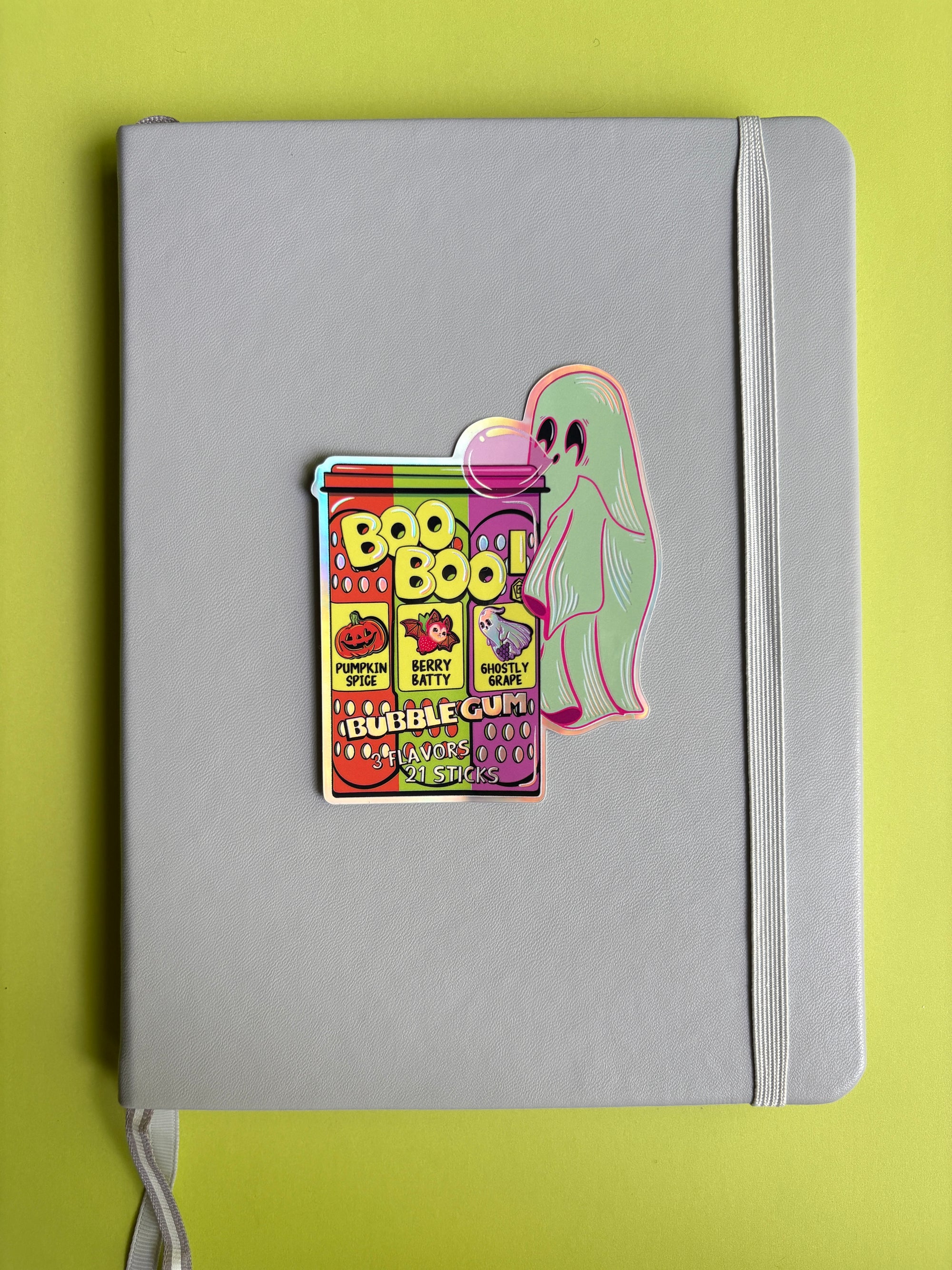 Boo Boo! Bubble Gum Sticker