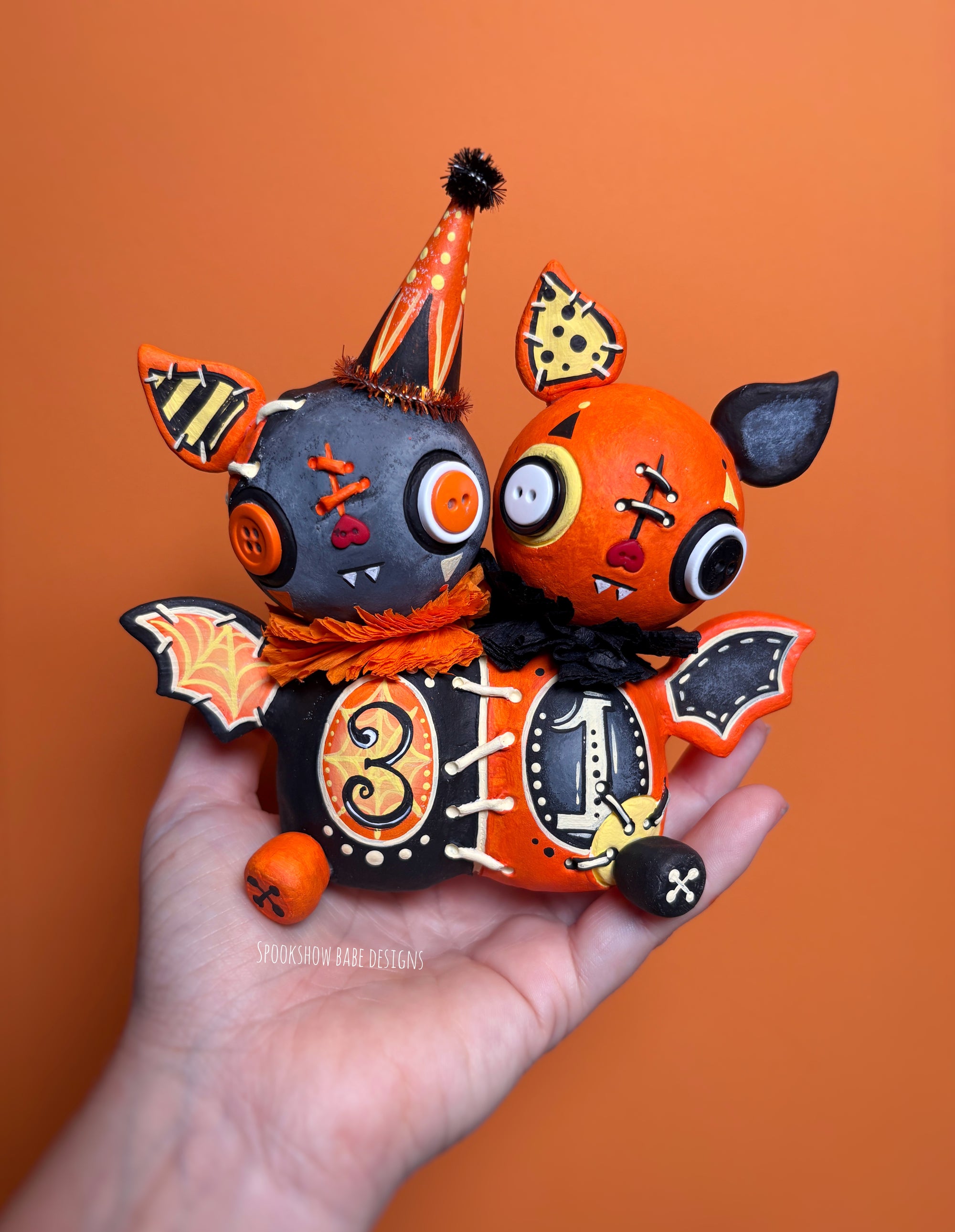 Conjoined Halloween Bat