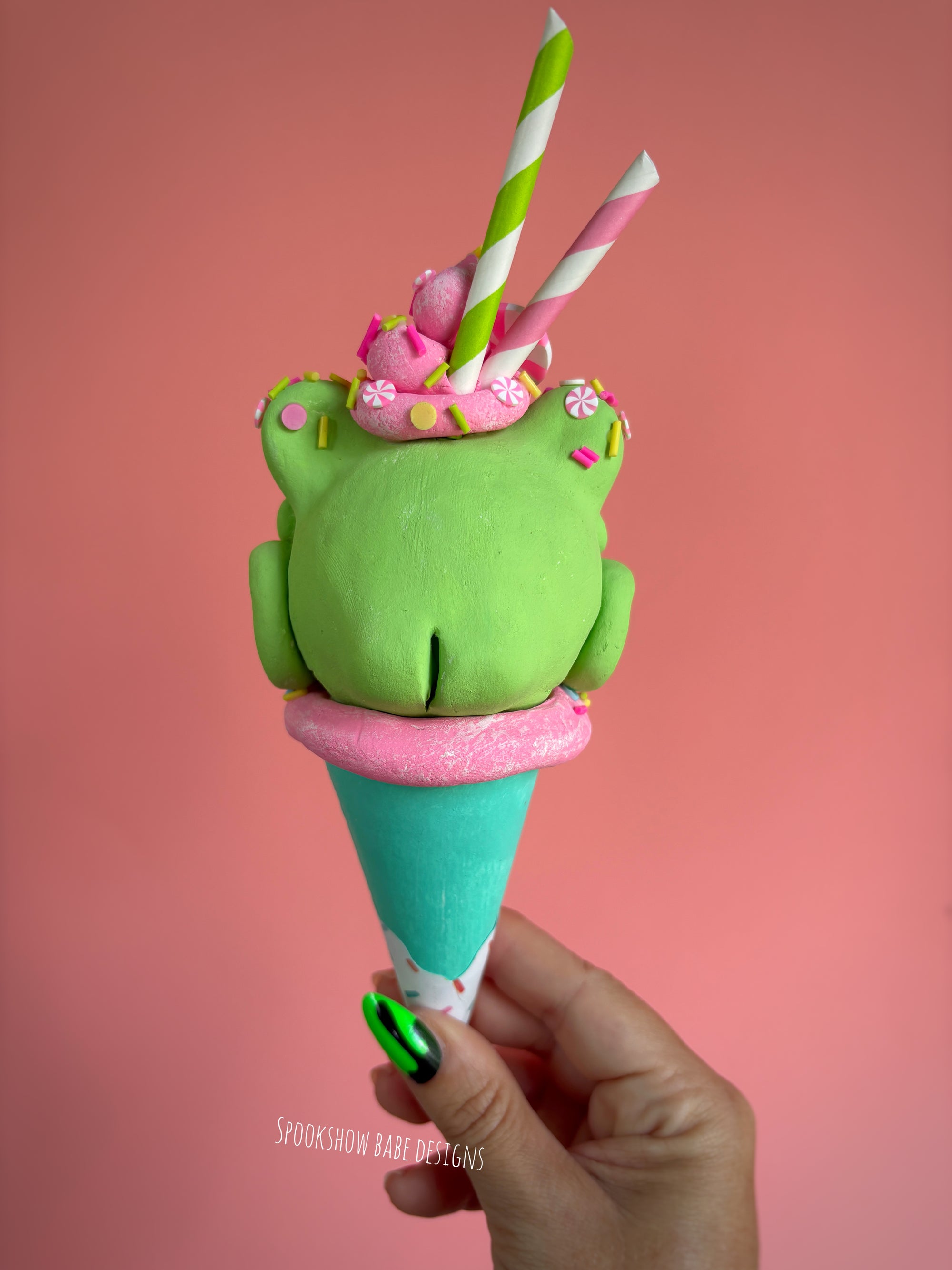Froggy Ice Cream Cone