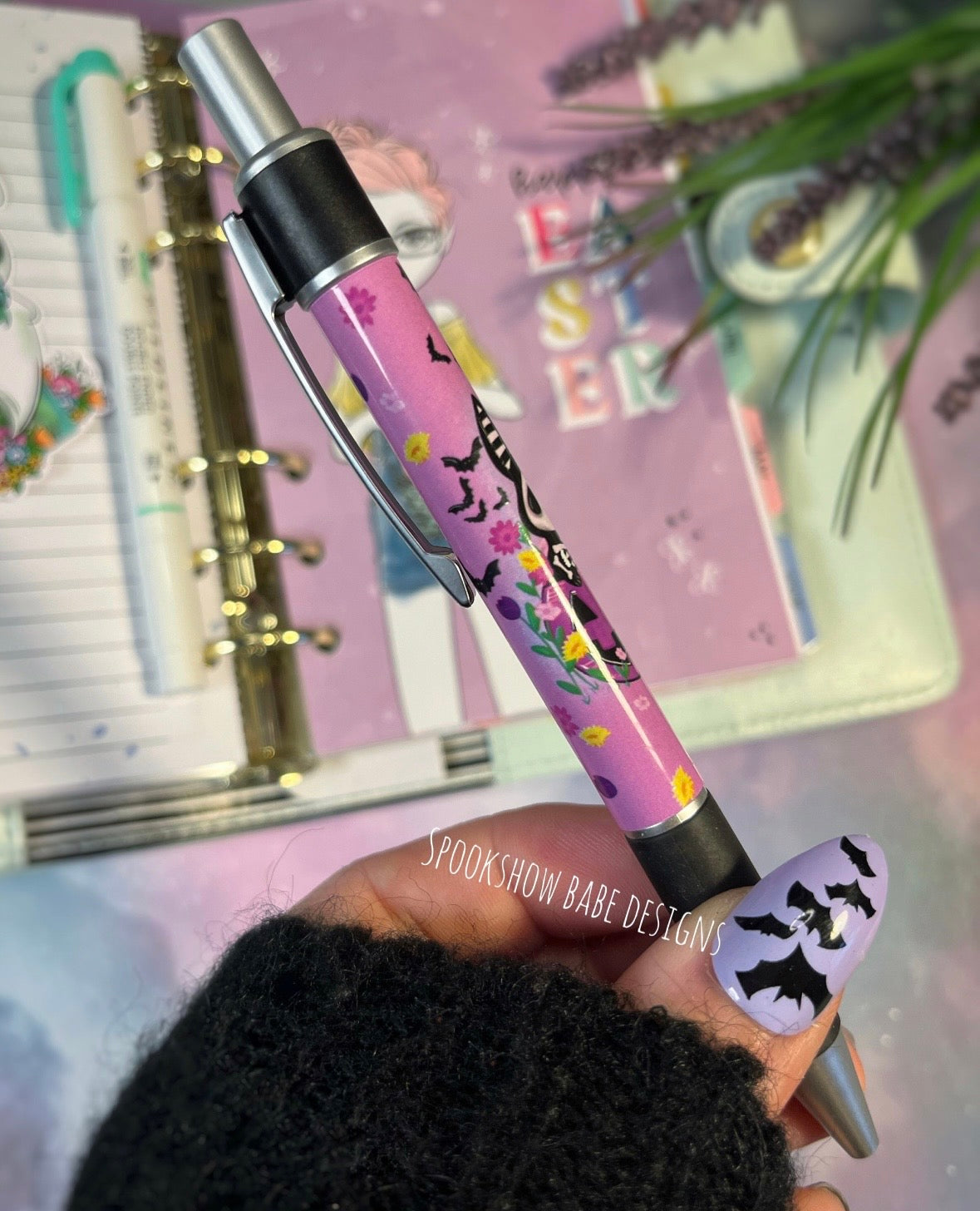 Spooky Bunny in Pumpkin Pen