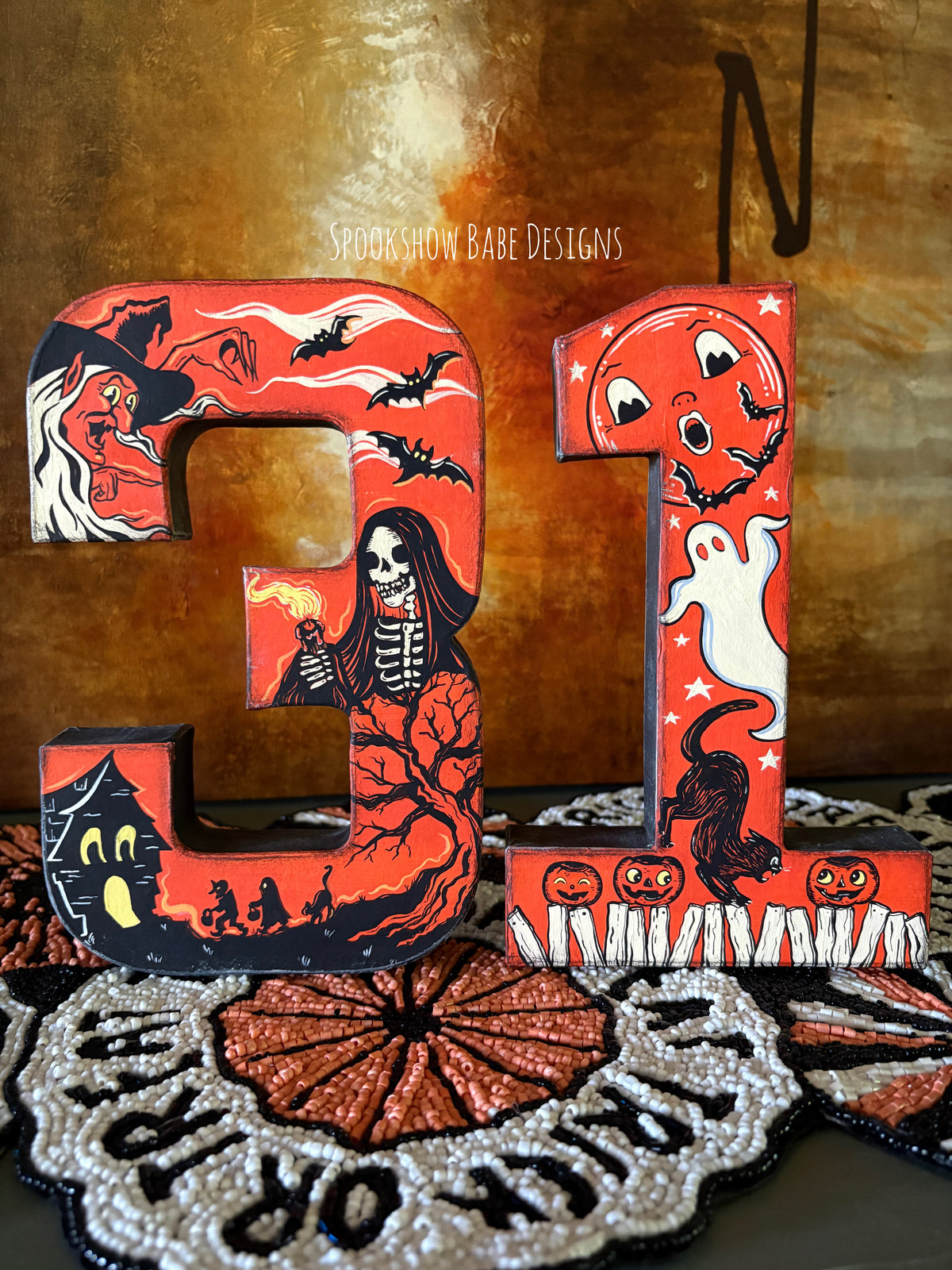 Vintage Halloween "31" Display Piece