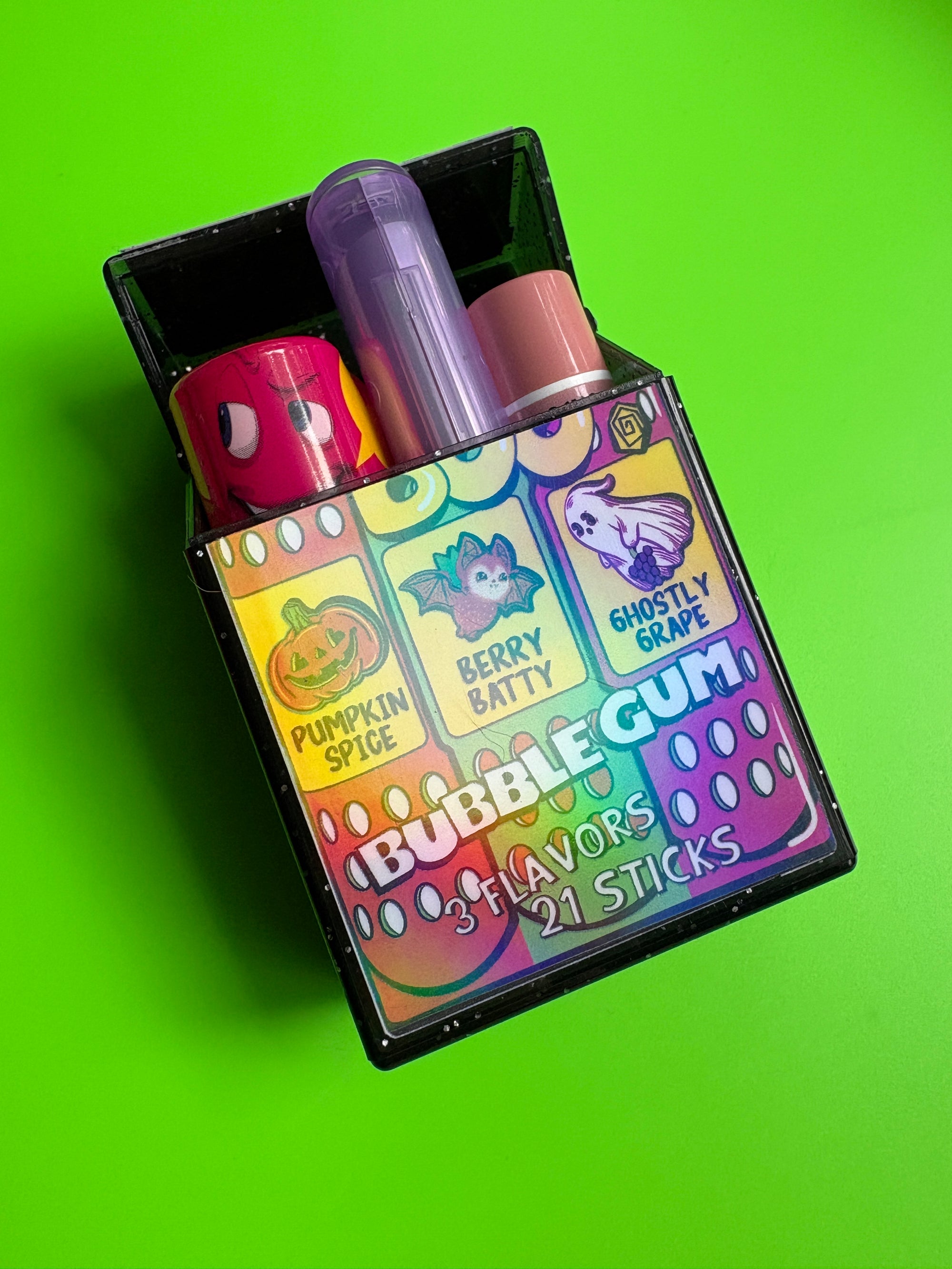 Boo Boo! Bubble Gum Flip Top Case