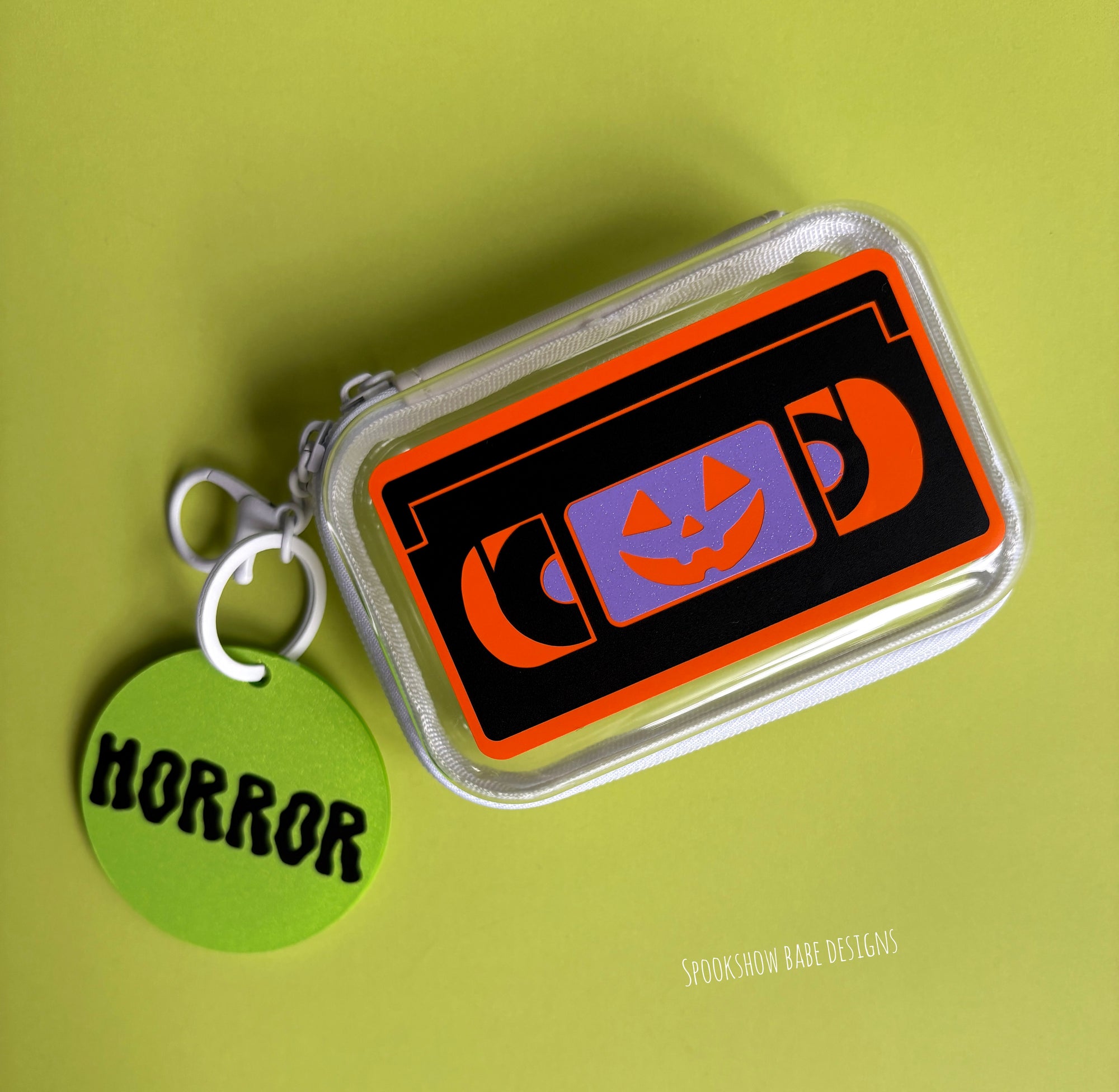 Retro Horror VHS Mini Case