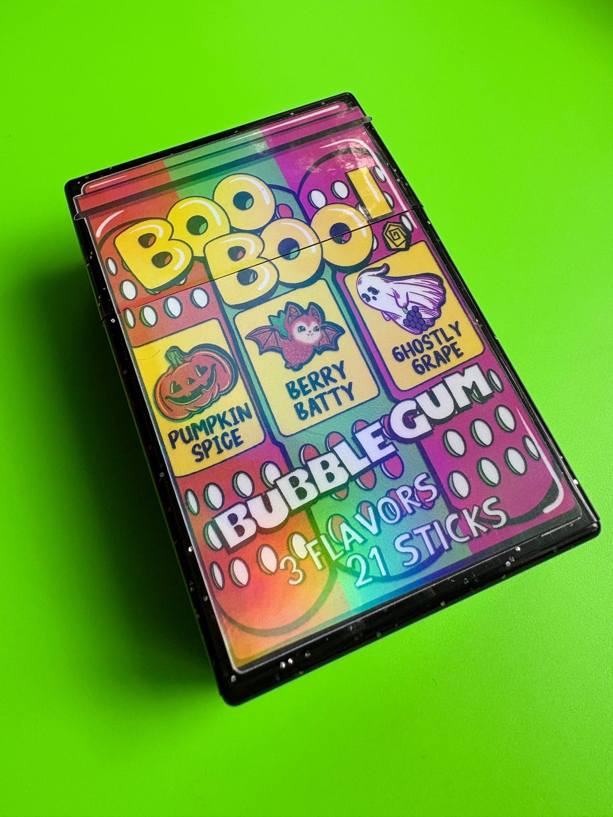 Boo Boo! Bubble Gum Flip Top Case