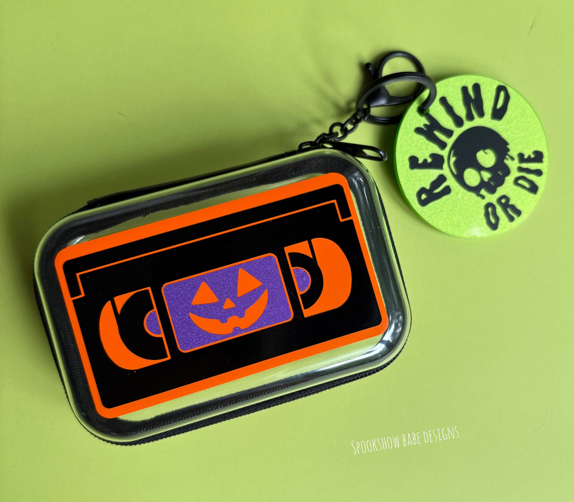 Retro Horror VHS Mini Case