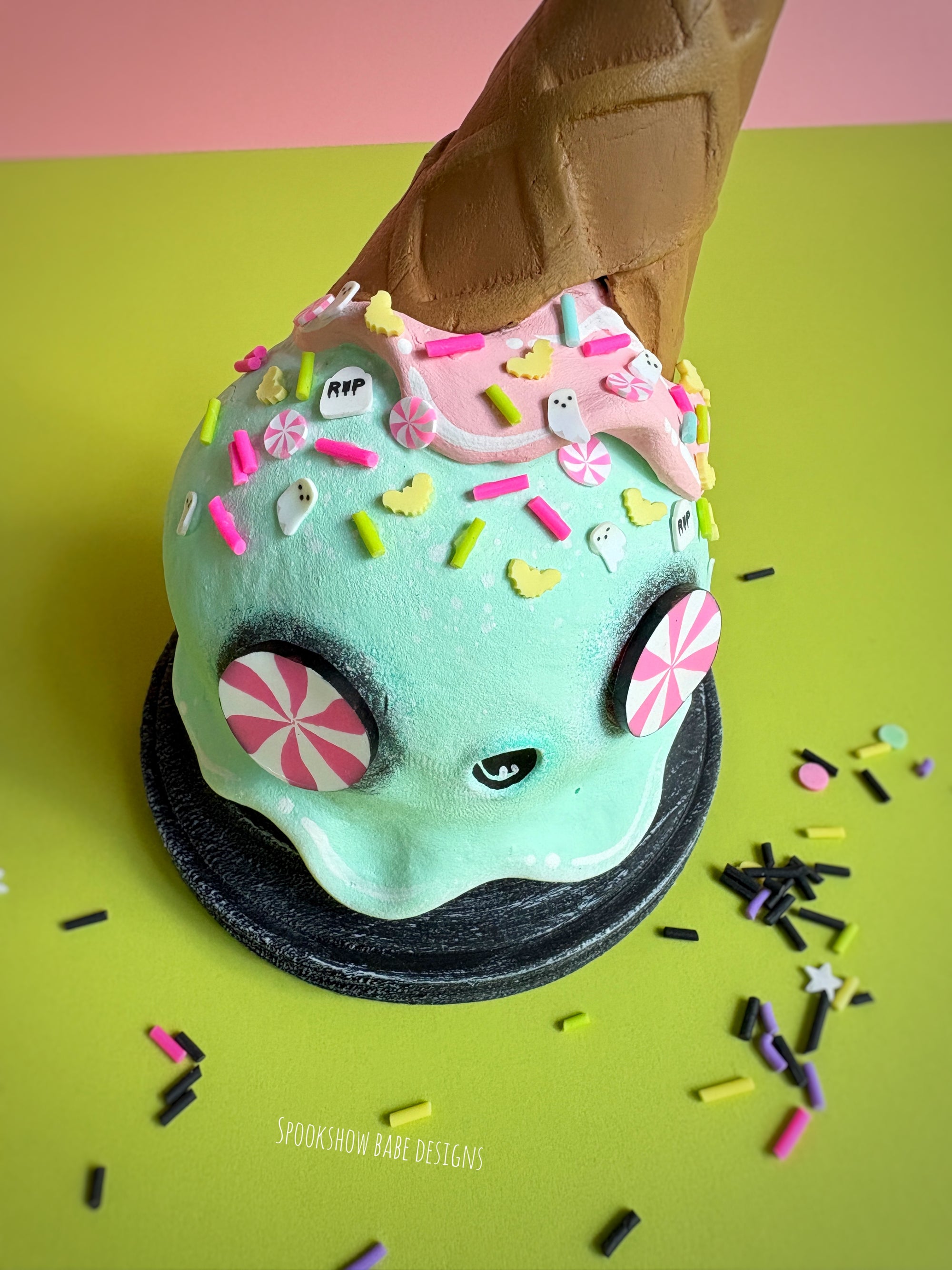 Ghostie Ice Cream Cone