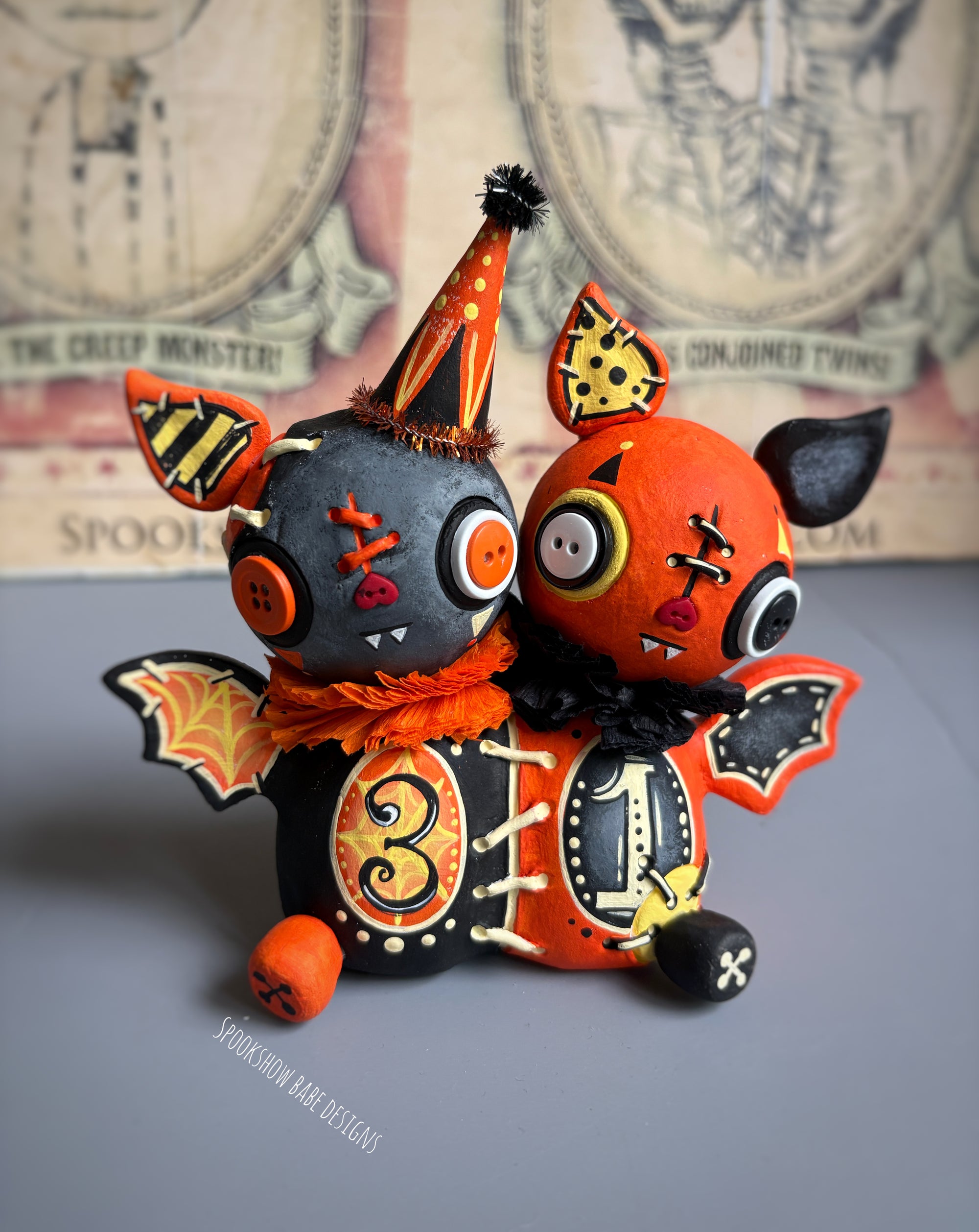 Conjoined Halloween Bat