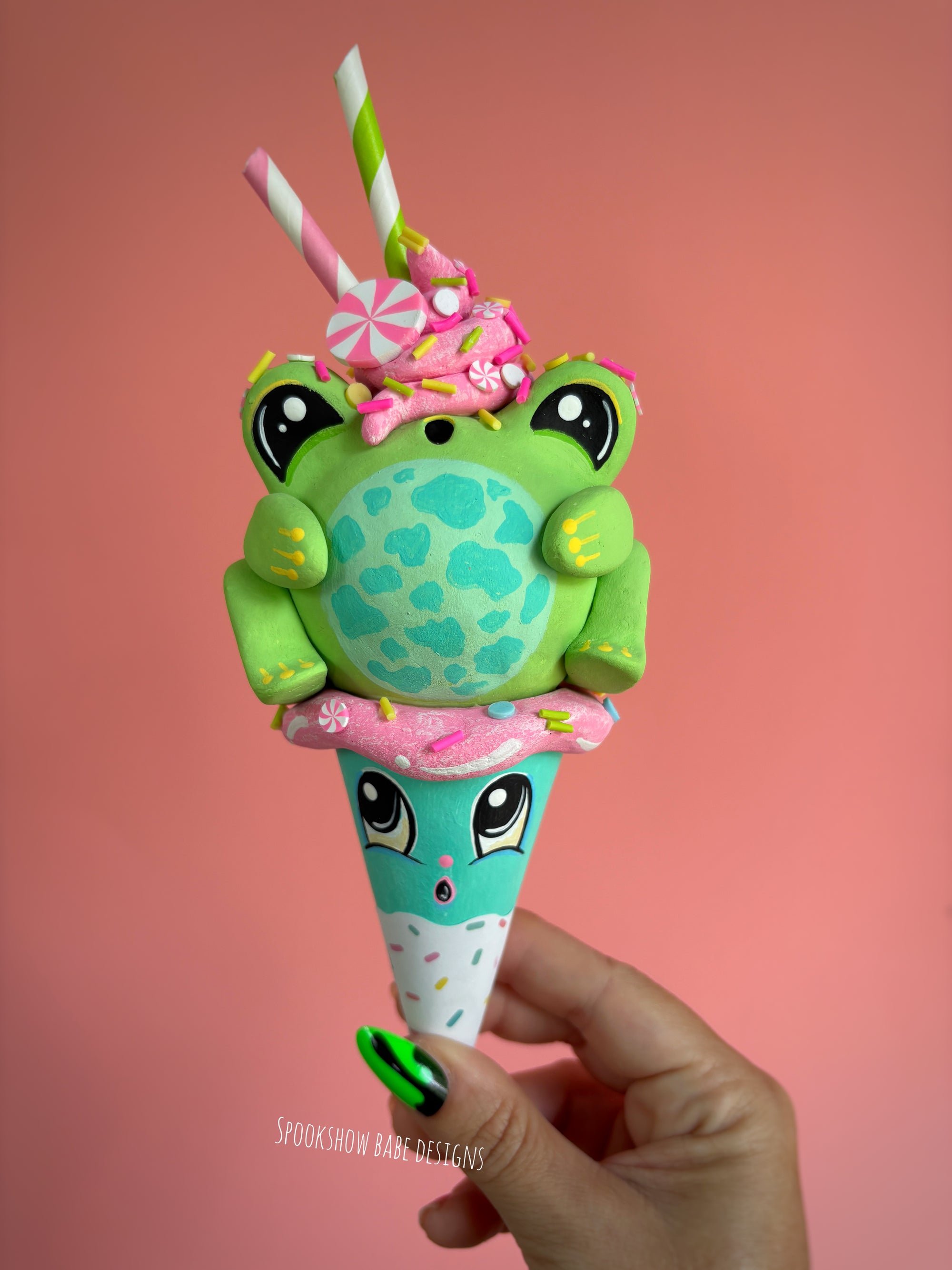 Froggy Ice Cream Cone