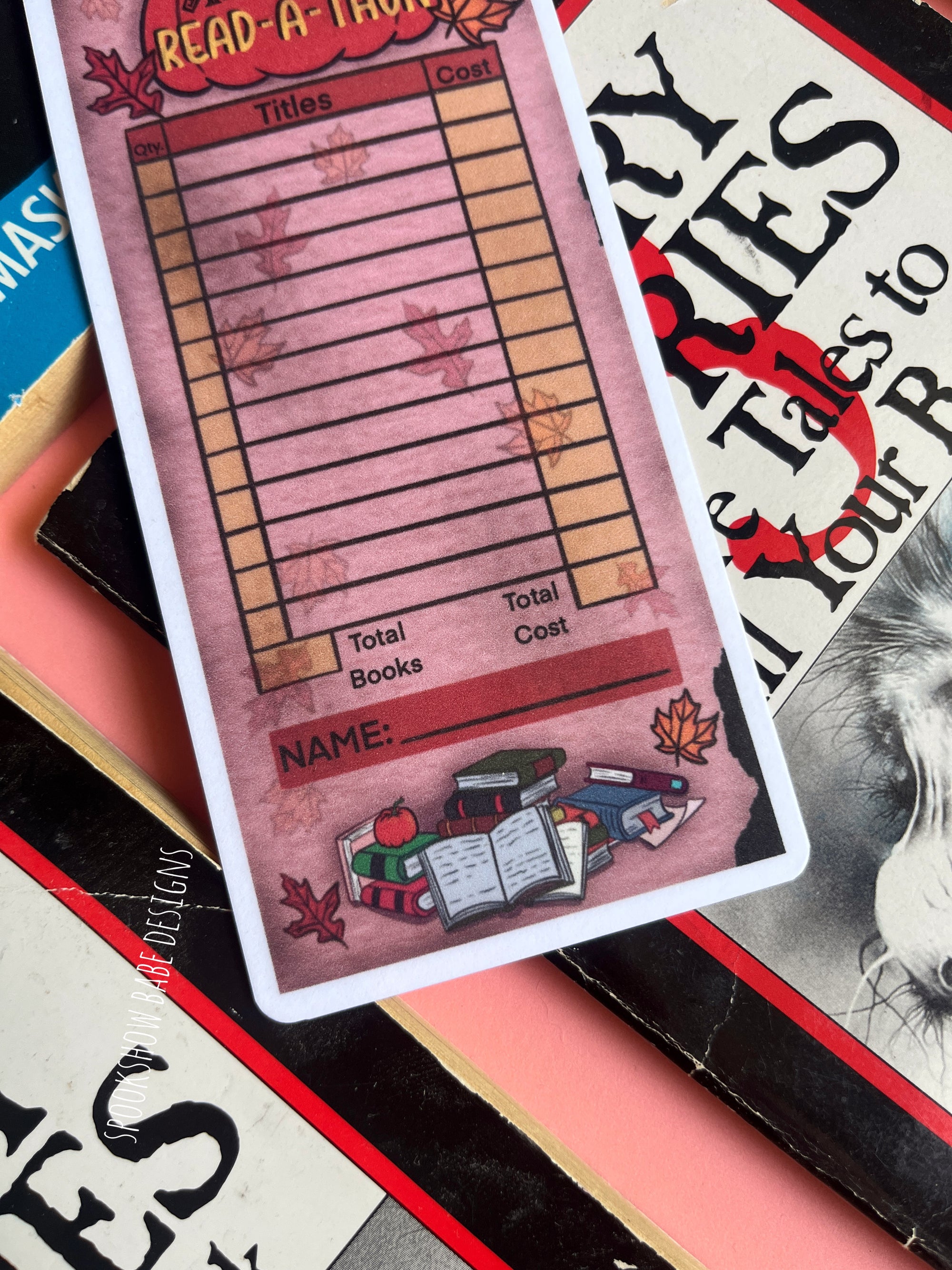 Autumn Read-A-Thon Scholastic Book Fair Order Form Bookmark