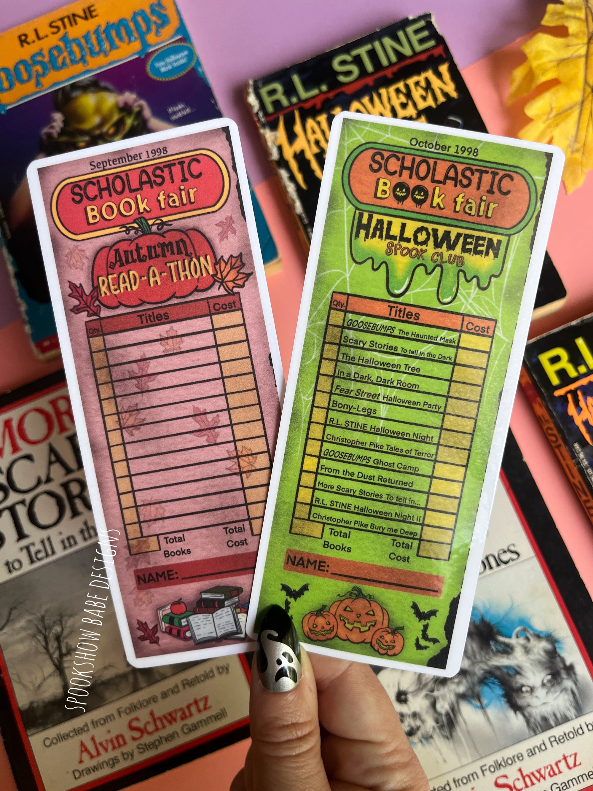 Autumn Read-A-Thon Scholastic Book Fair Order Form Bookmark