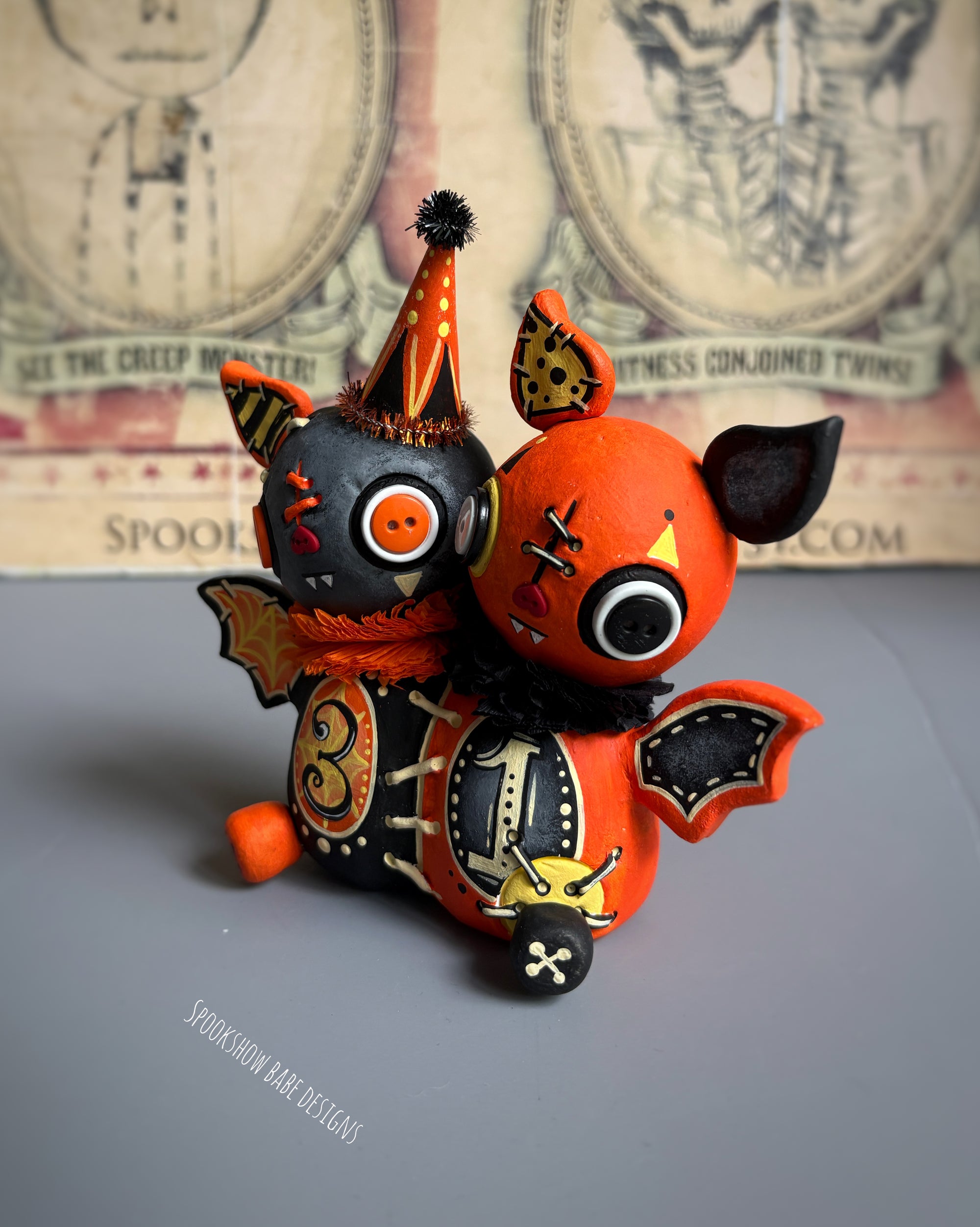 Conjoined Halloween Bat