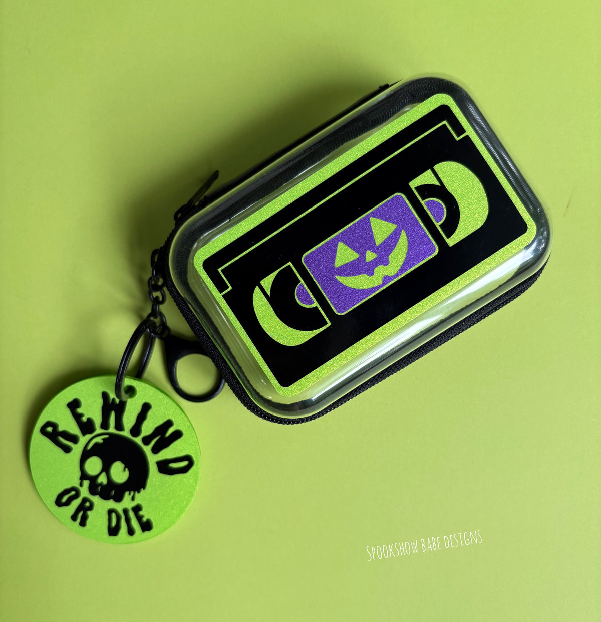 Retro Horror VHS Mini Case