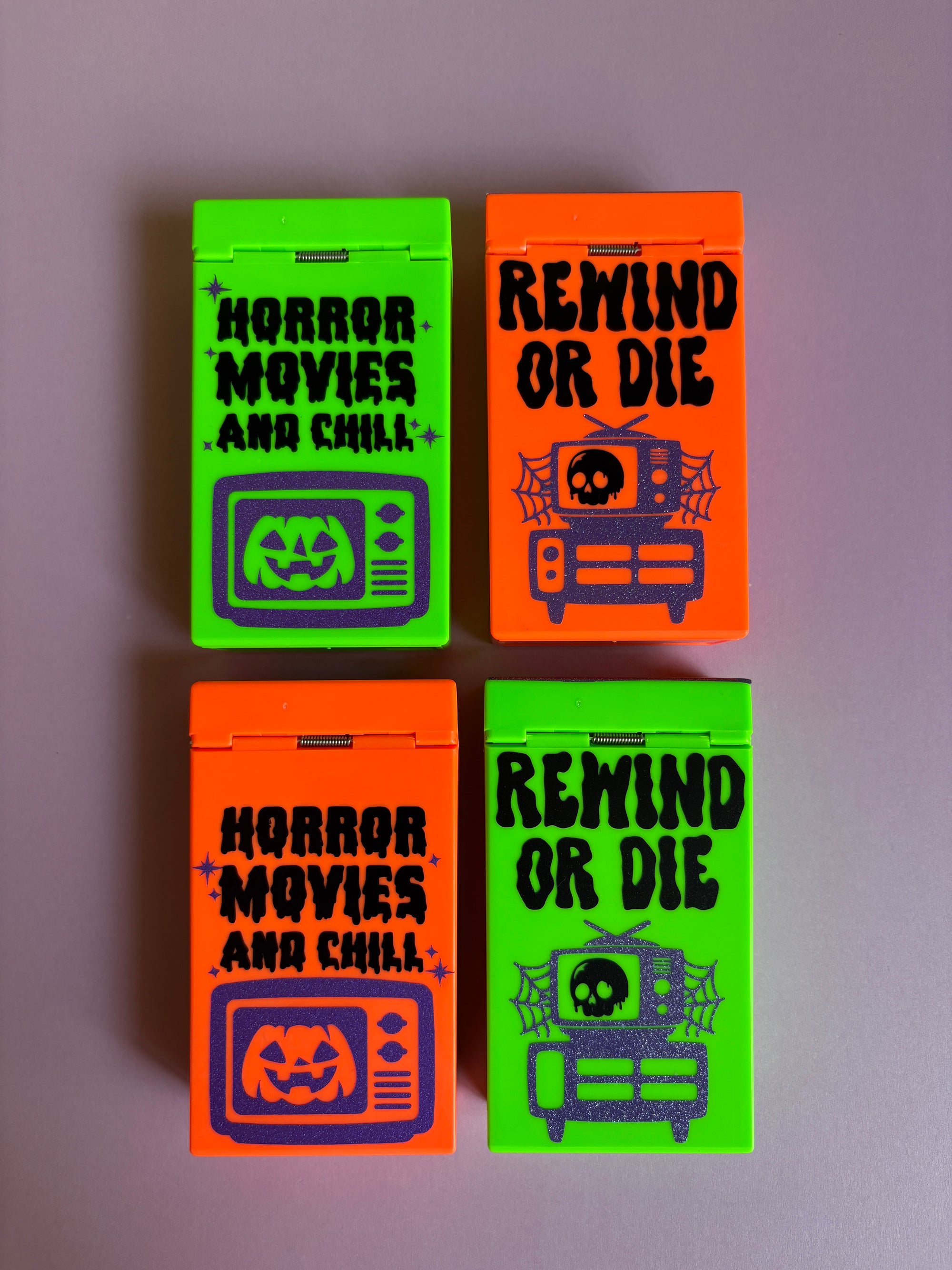 Retro Horror VHS Flip Top Case