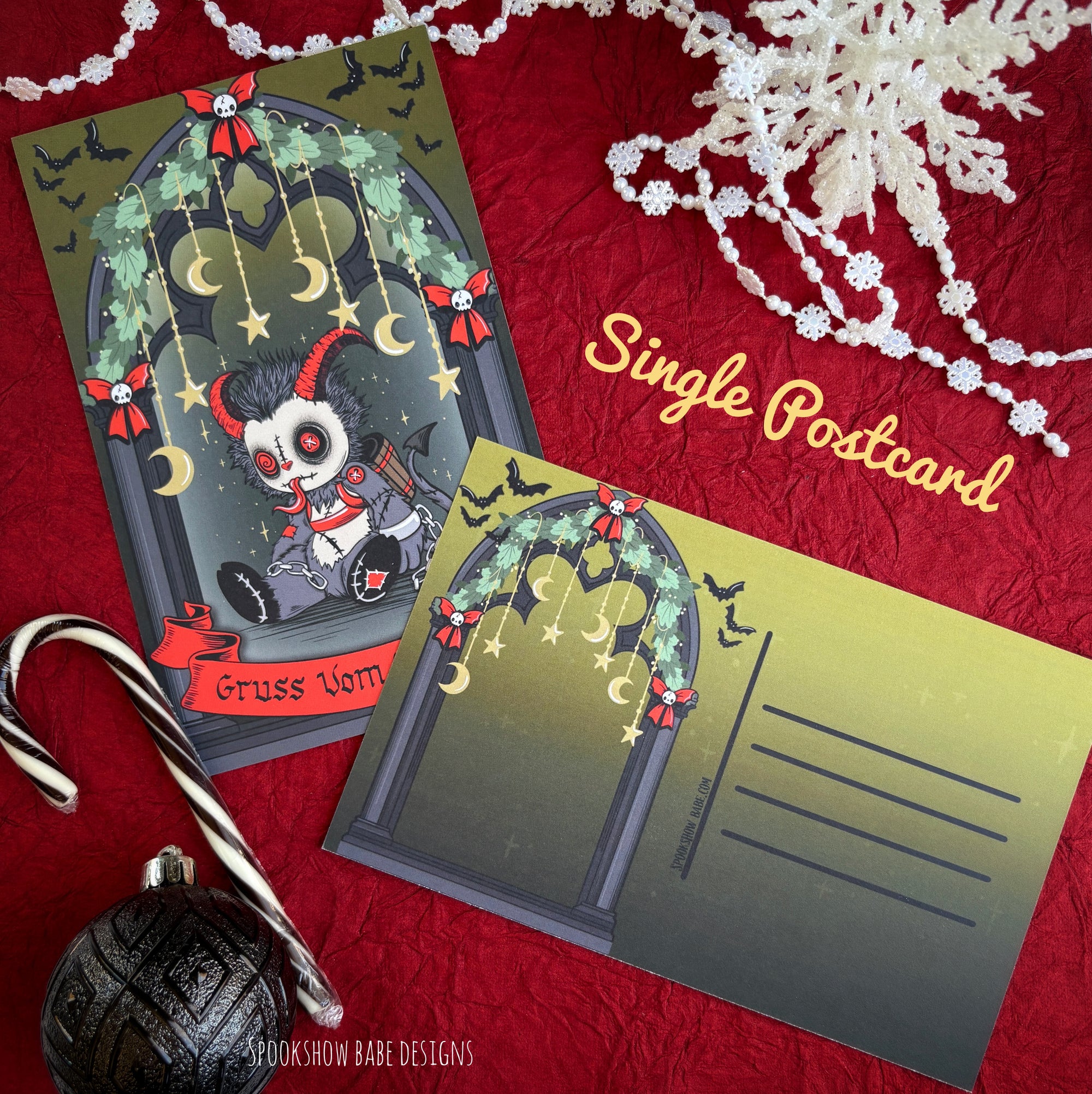 Gruss Vom Krampus Single Postcard