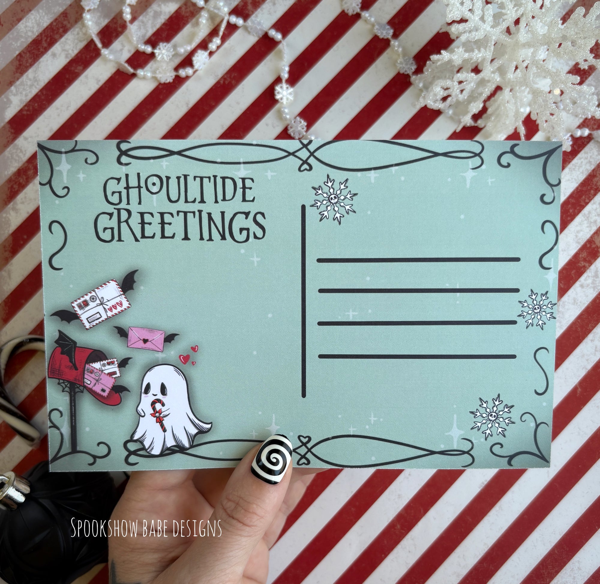 Haunted Holiday 4 Postcard Set & Pen
