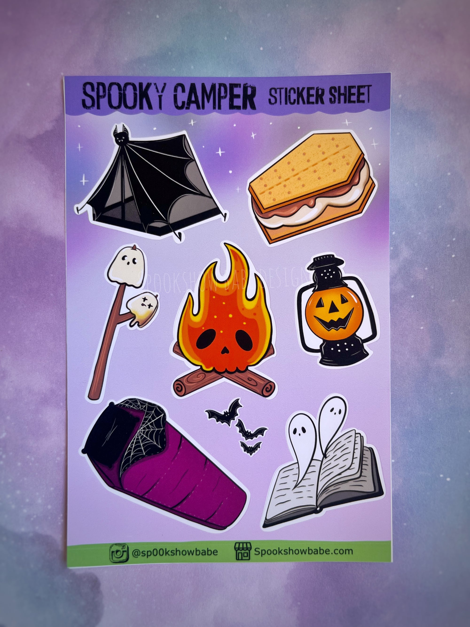 Spooky Camper Sticker Sheet