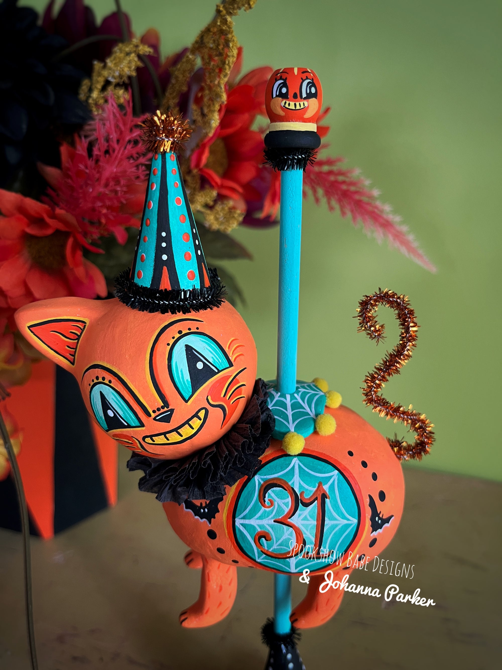 Johanna Parker Grinning Copper Cat Carousel