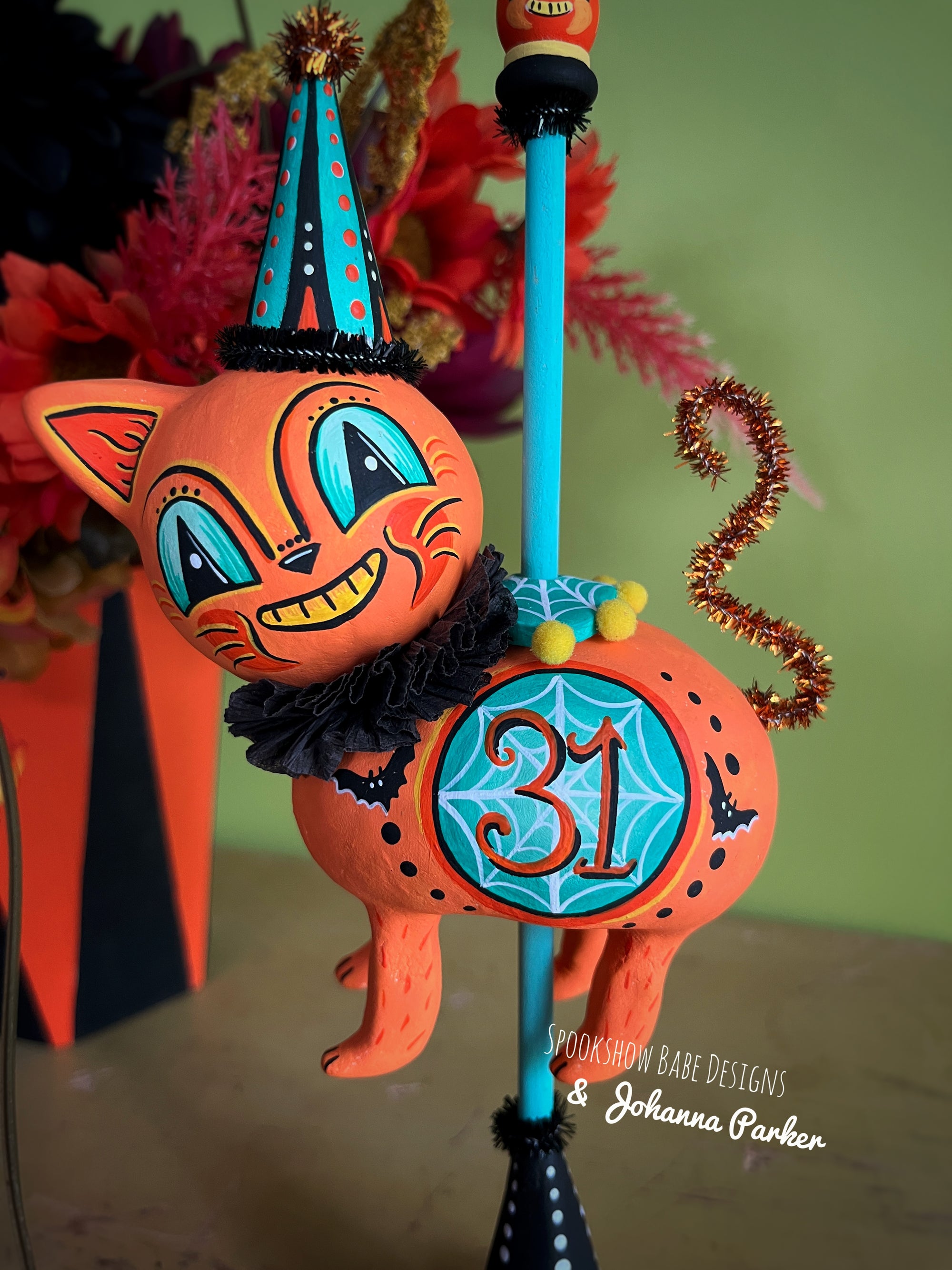 Johanna Parker Grinning Copper Cat Carousel