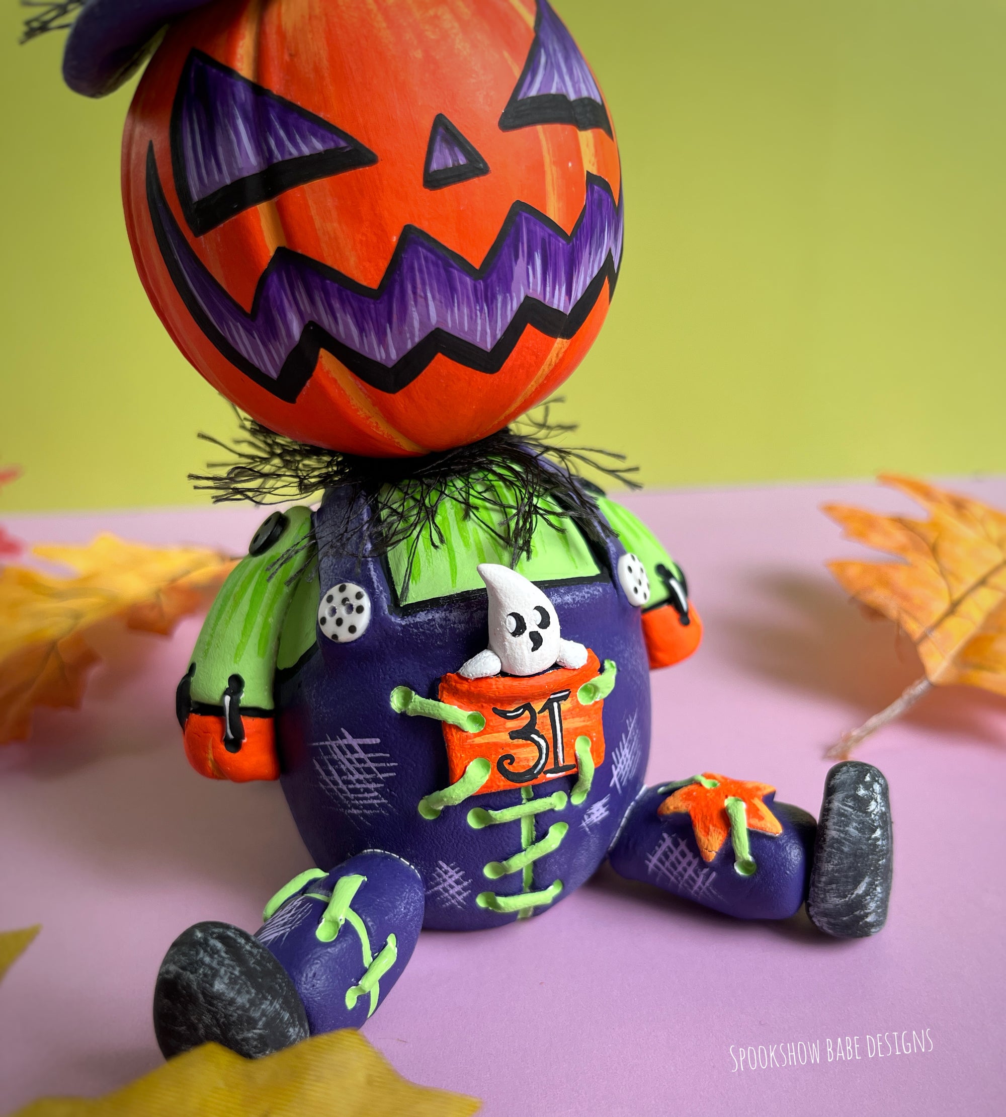 Orange Jack o Lantern Scarecrow