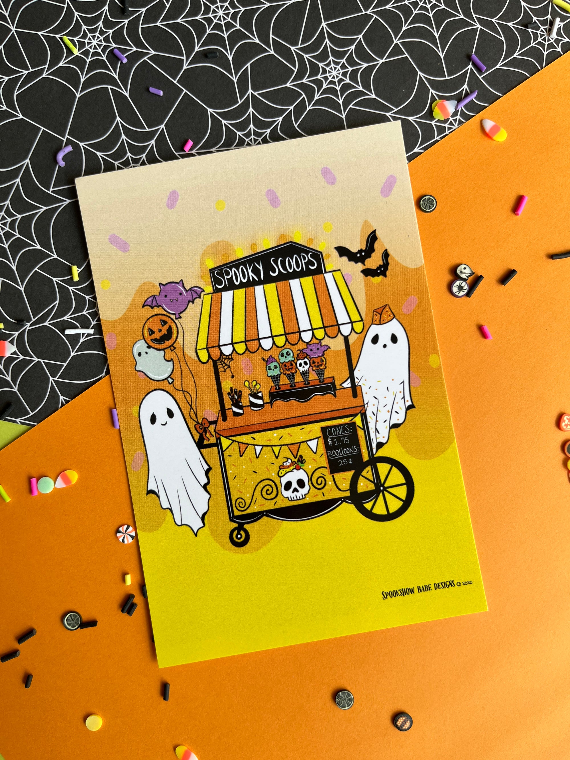 Spooky Scoops Postcard