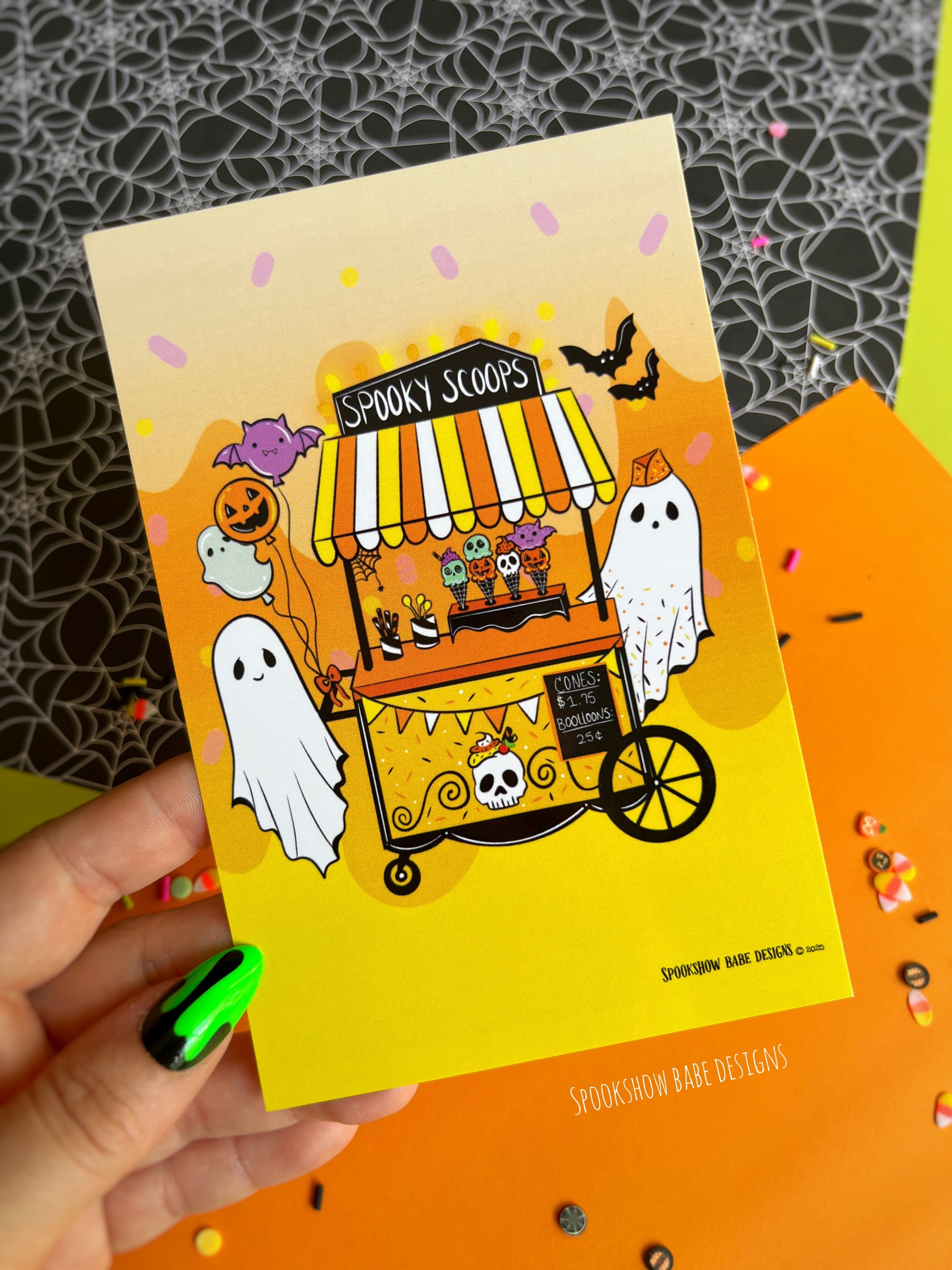 Spooky Scoops Postcard