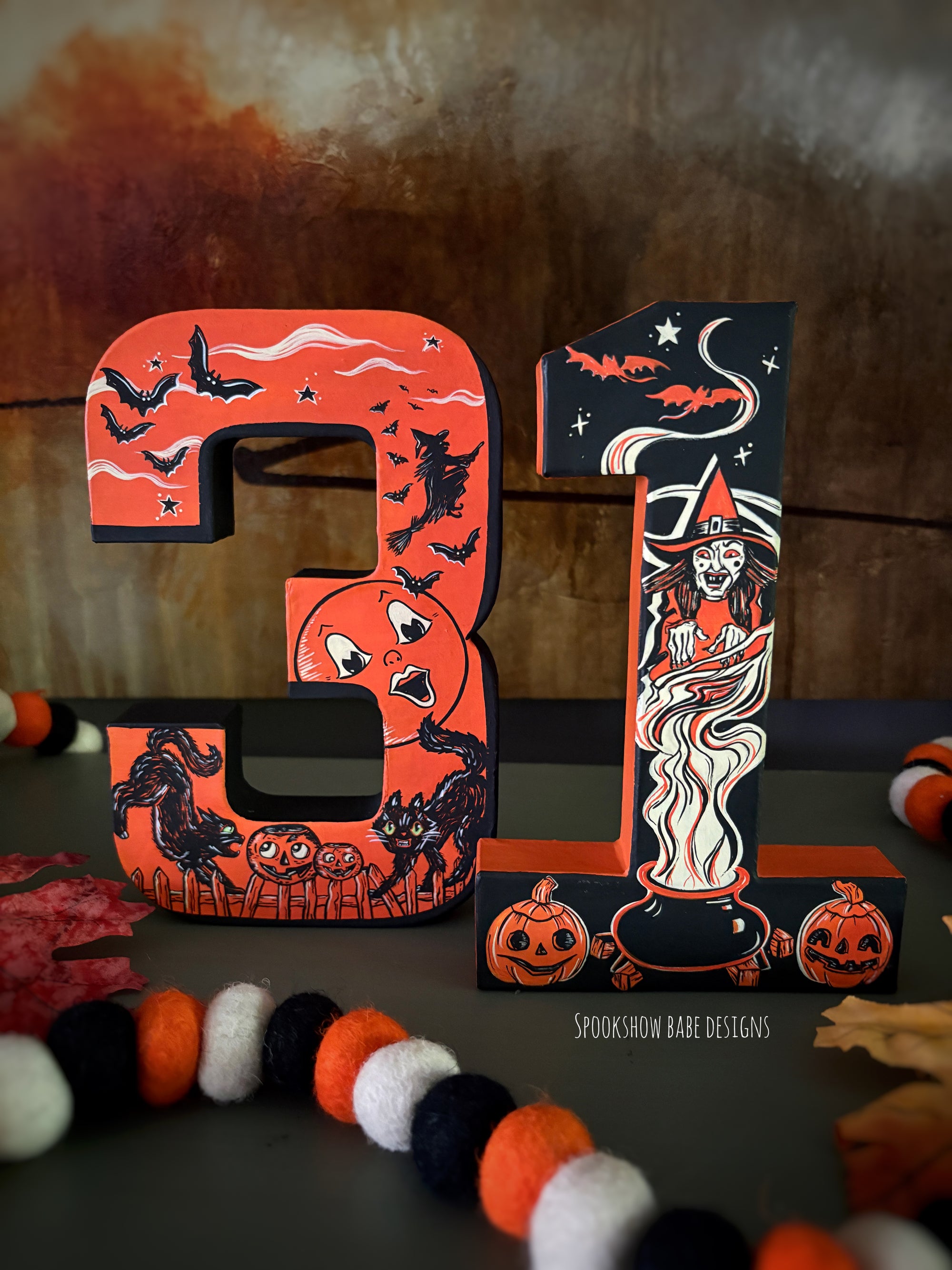 Vintage Halloween "31" Display Piece