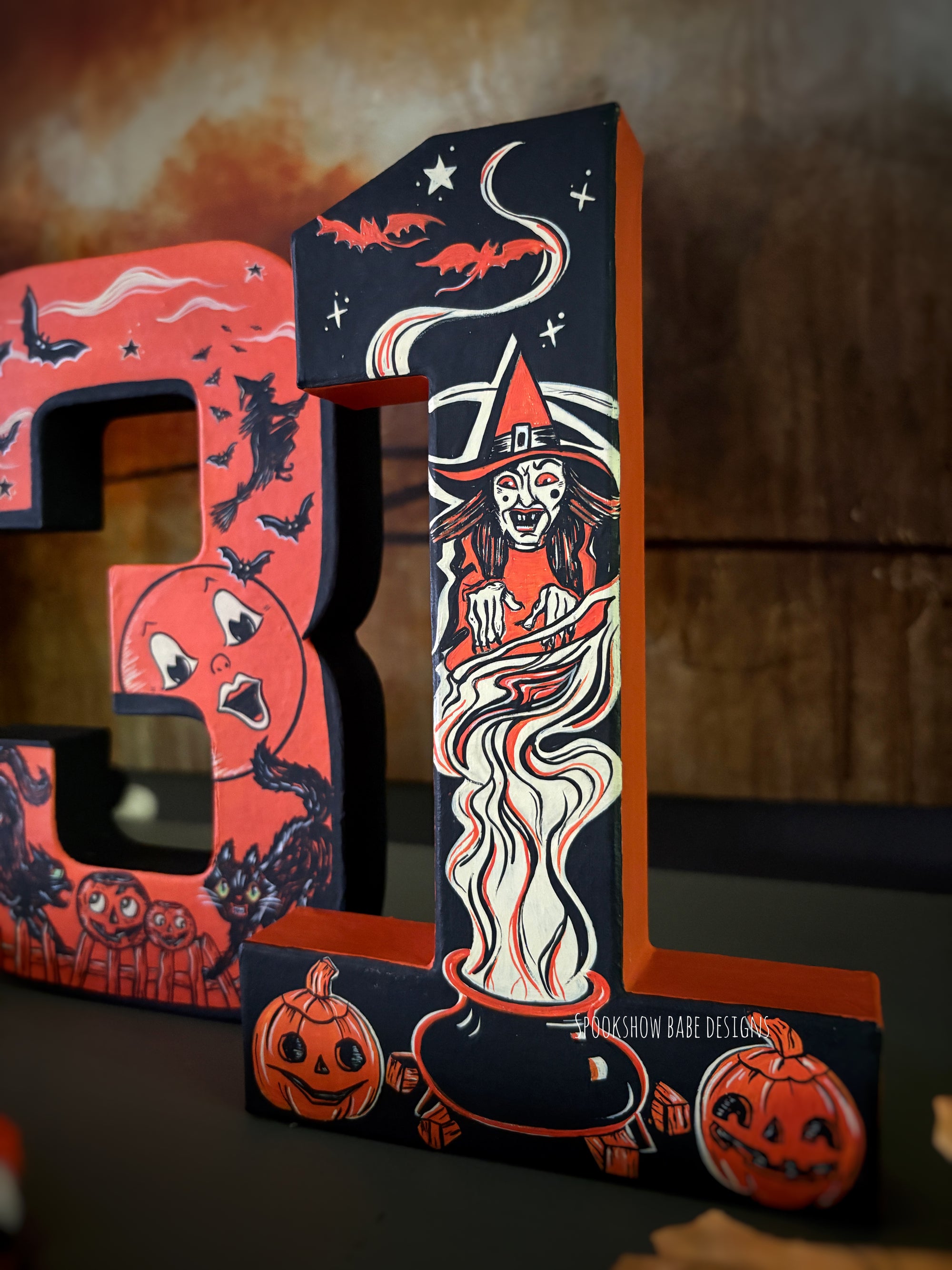 Vintage Halloween "31" Display Piece