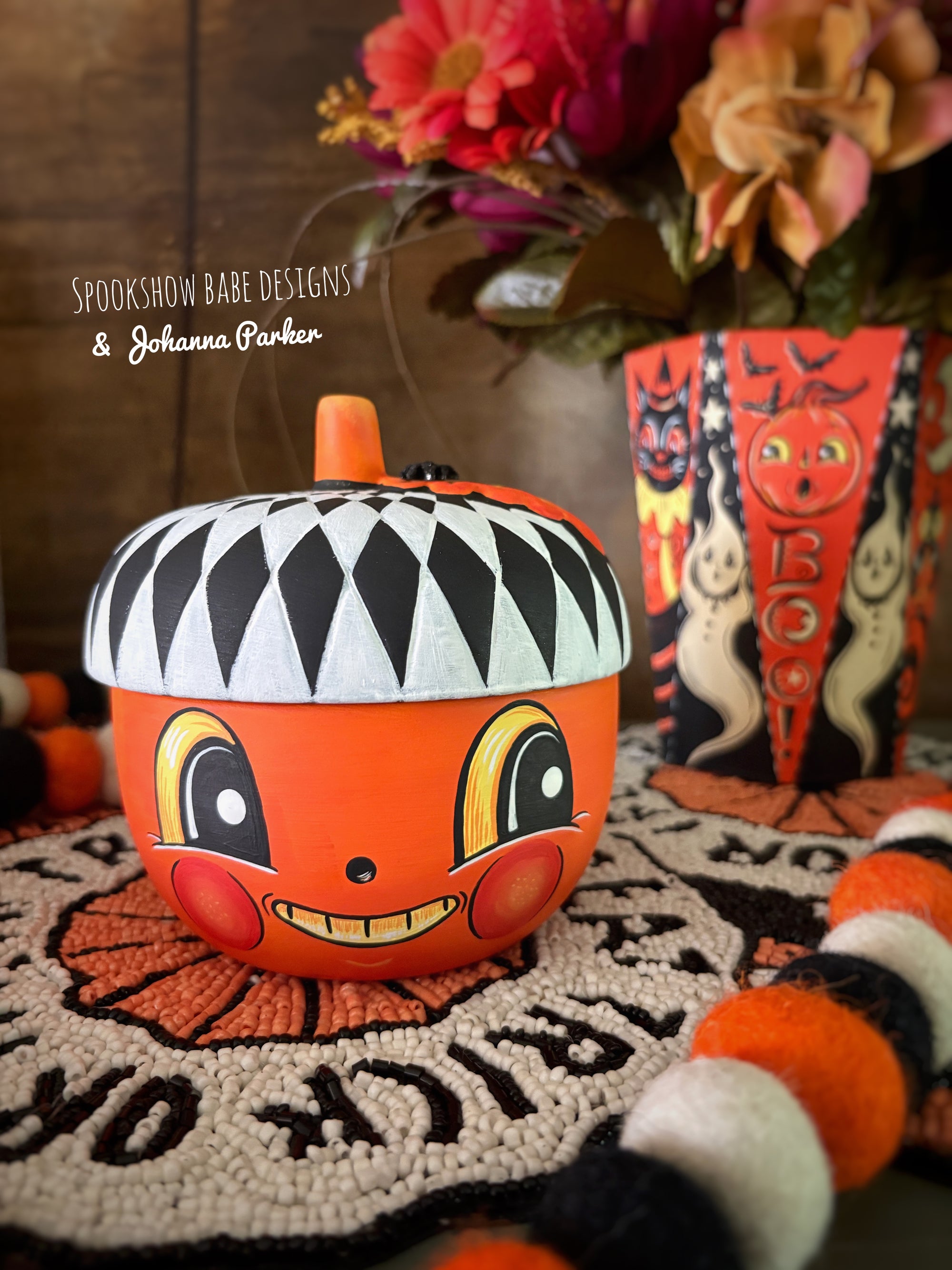 Johanna Parker Halloween Acorn Candy Dish