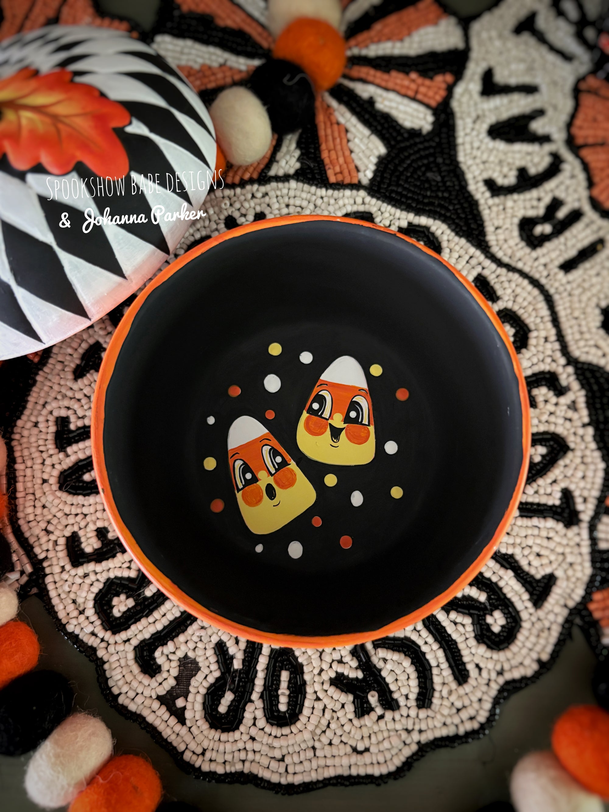 Johanna Parker Halloween Acorn Candy Dish