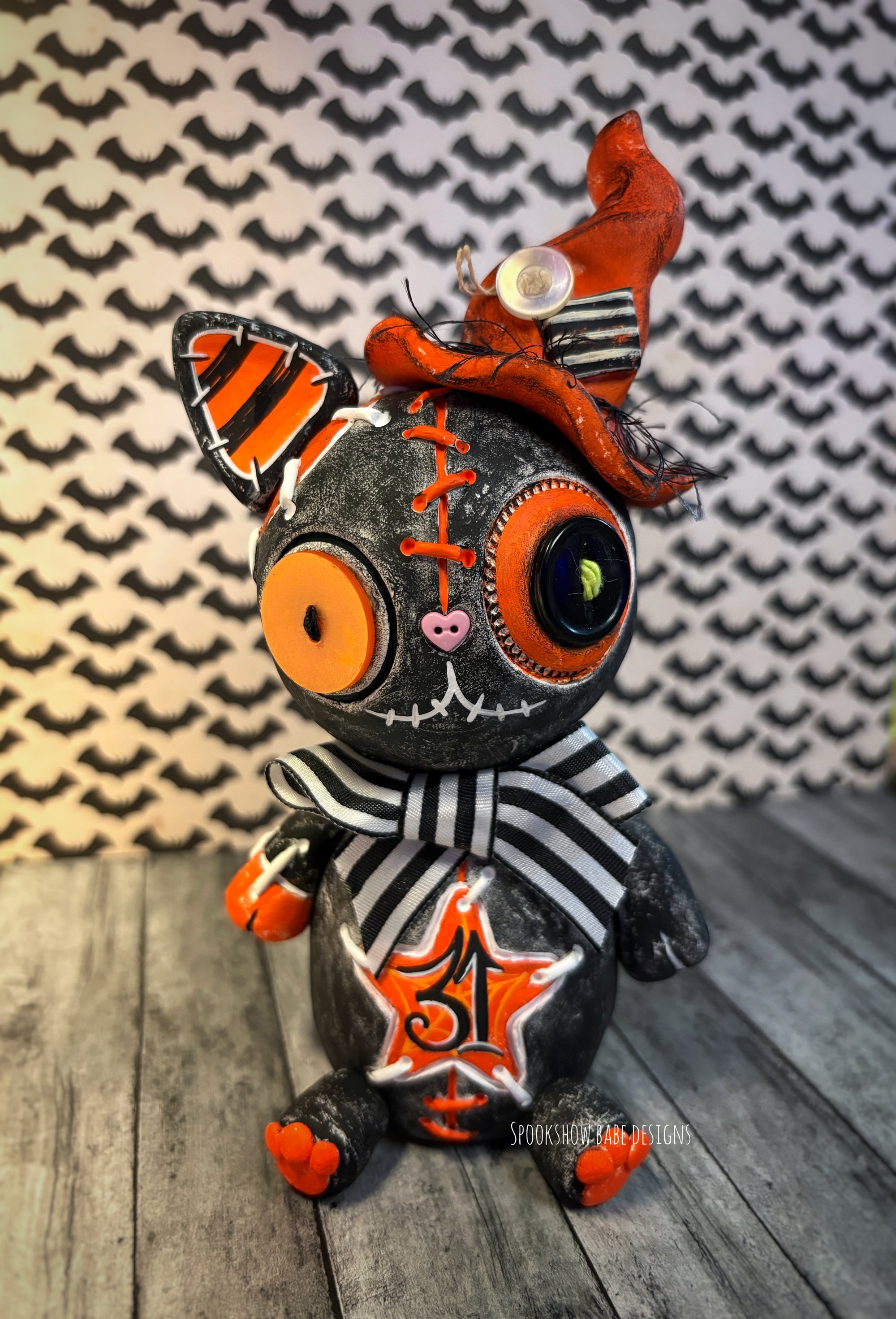 Halloween Primitive Kitty Doll