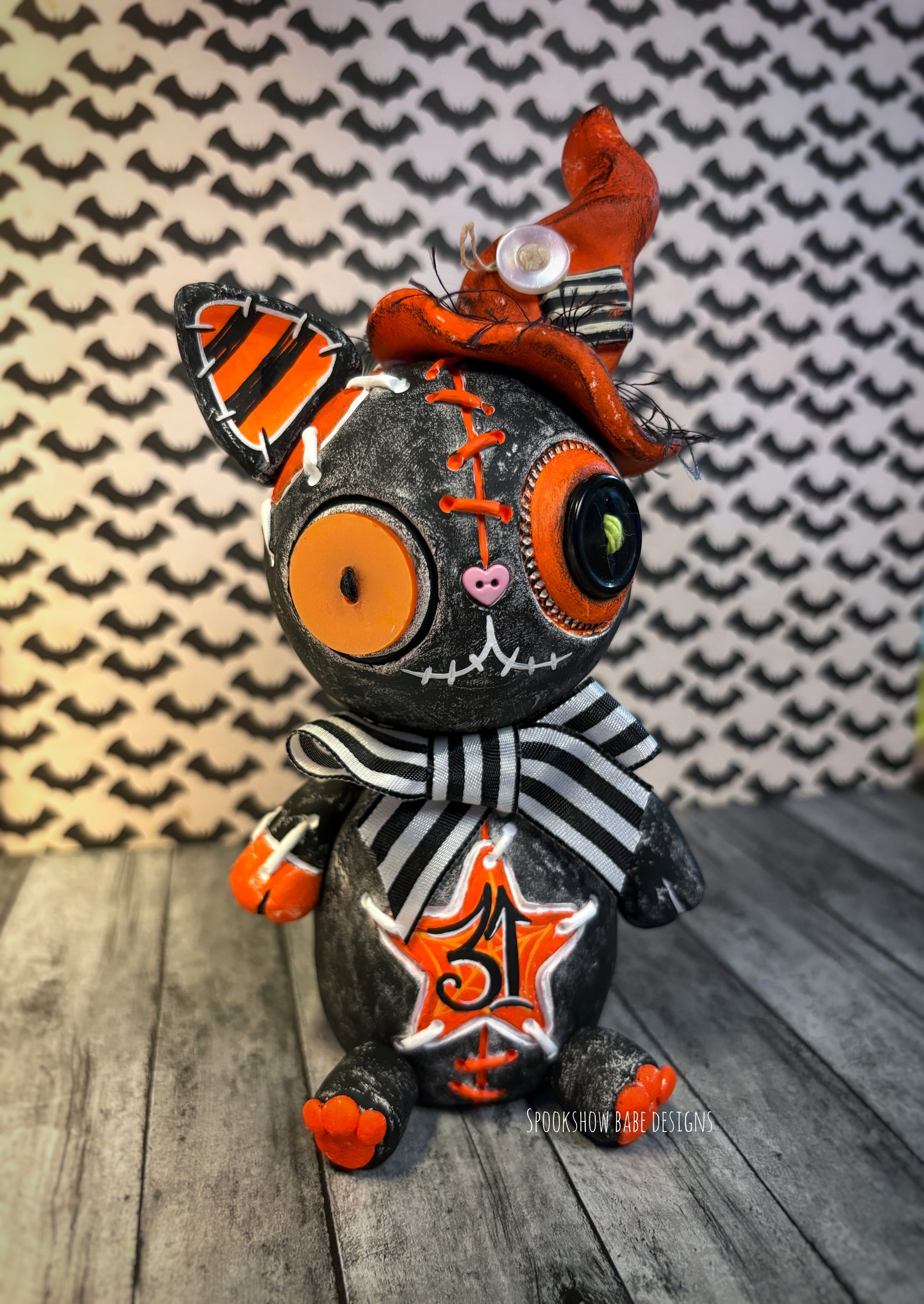Halloween Primitive Kitty Doll