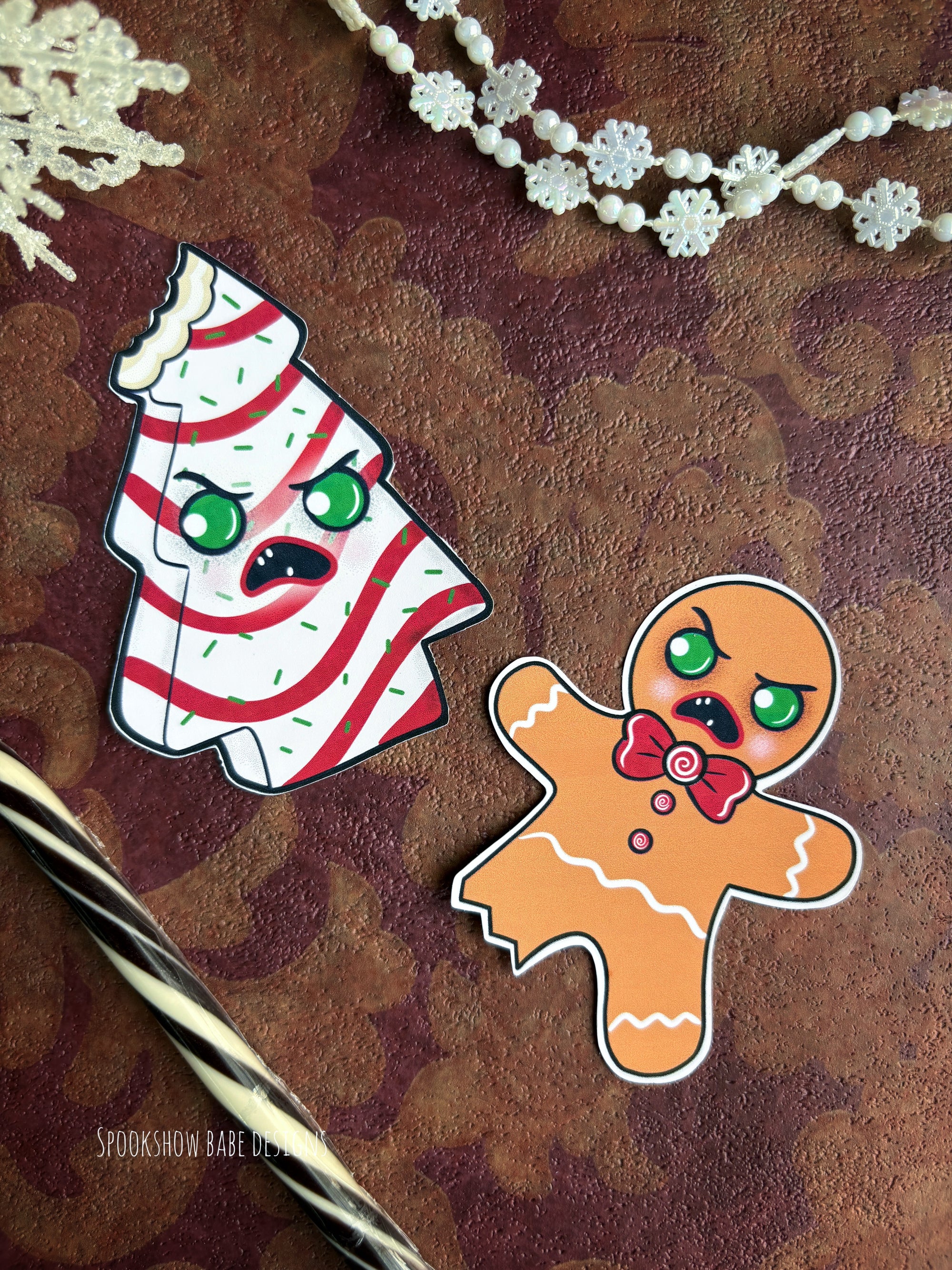 Angry Christmas Cake Sticker