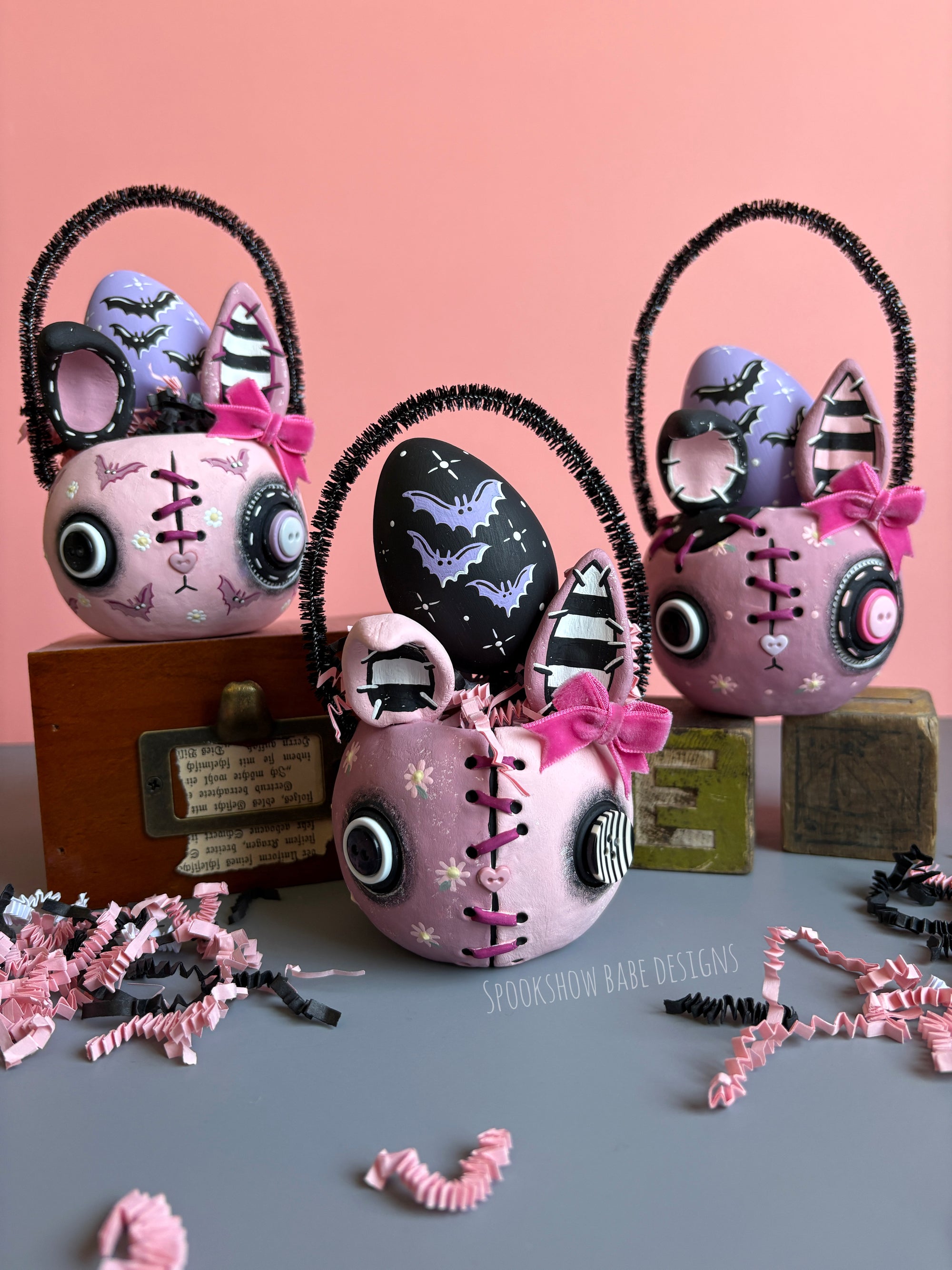 Gothic Bunny Basket 1