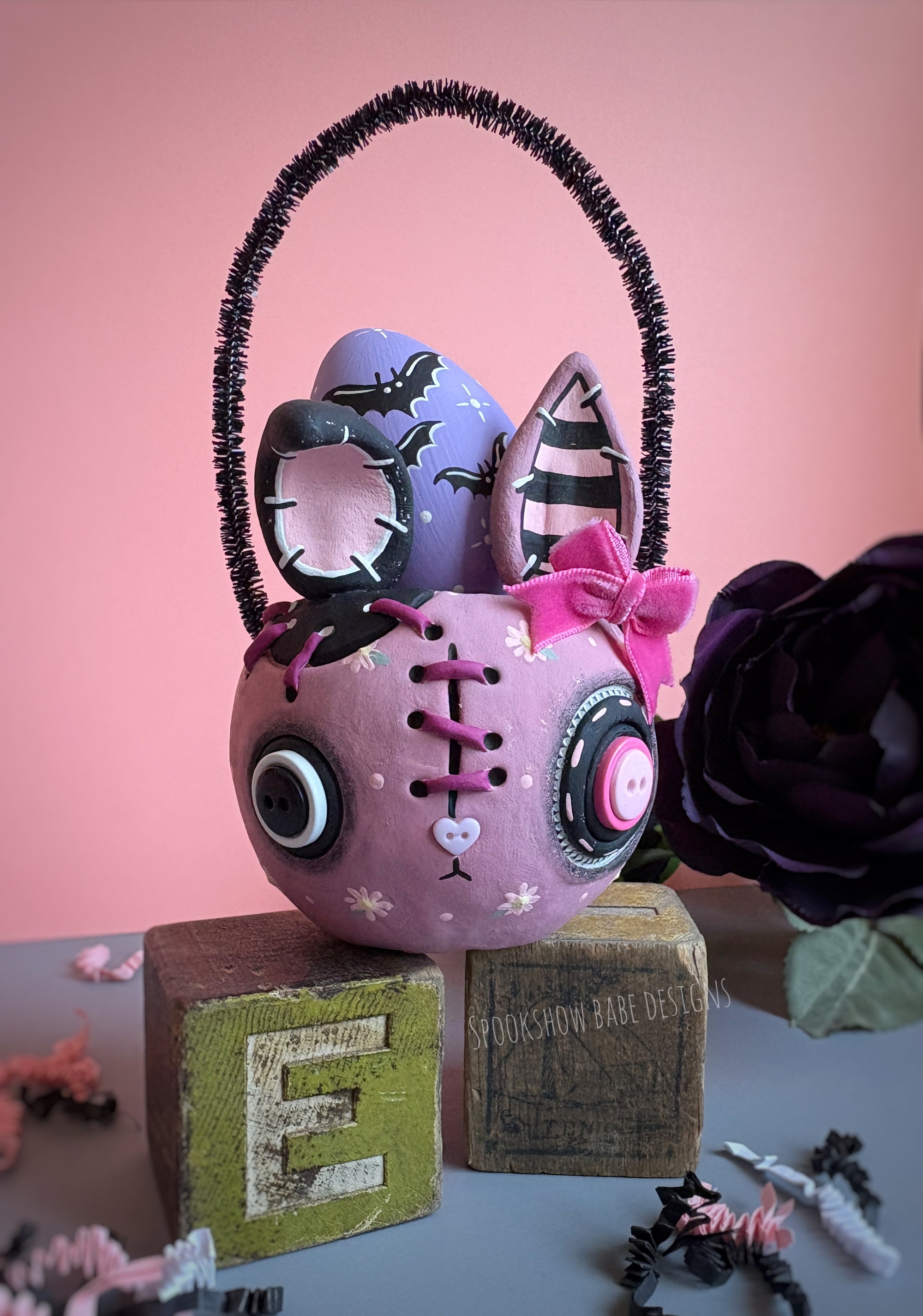 Gothic Bunny Basket 1