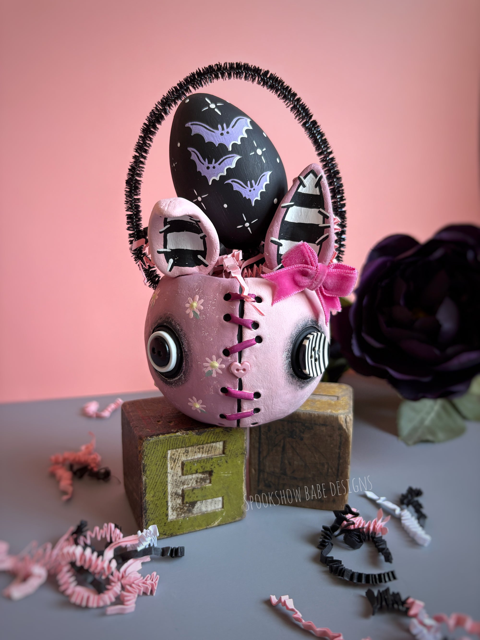 Gothic Bunny Basket 3