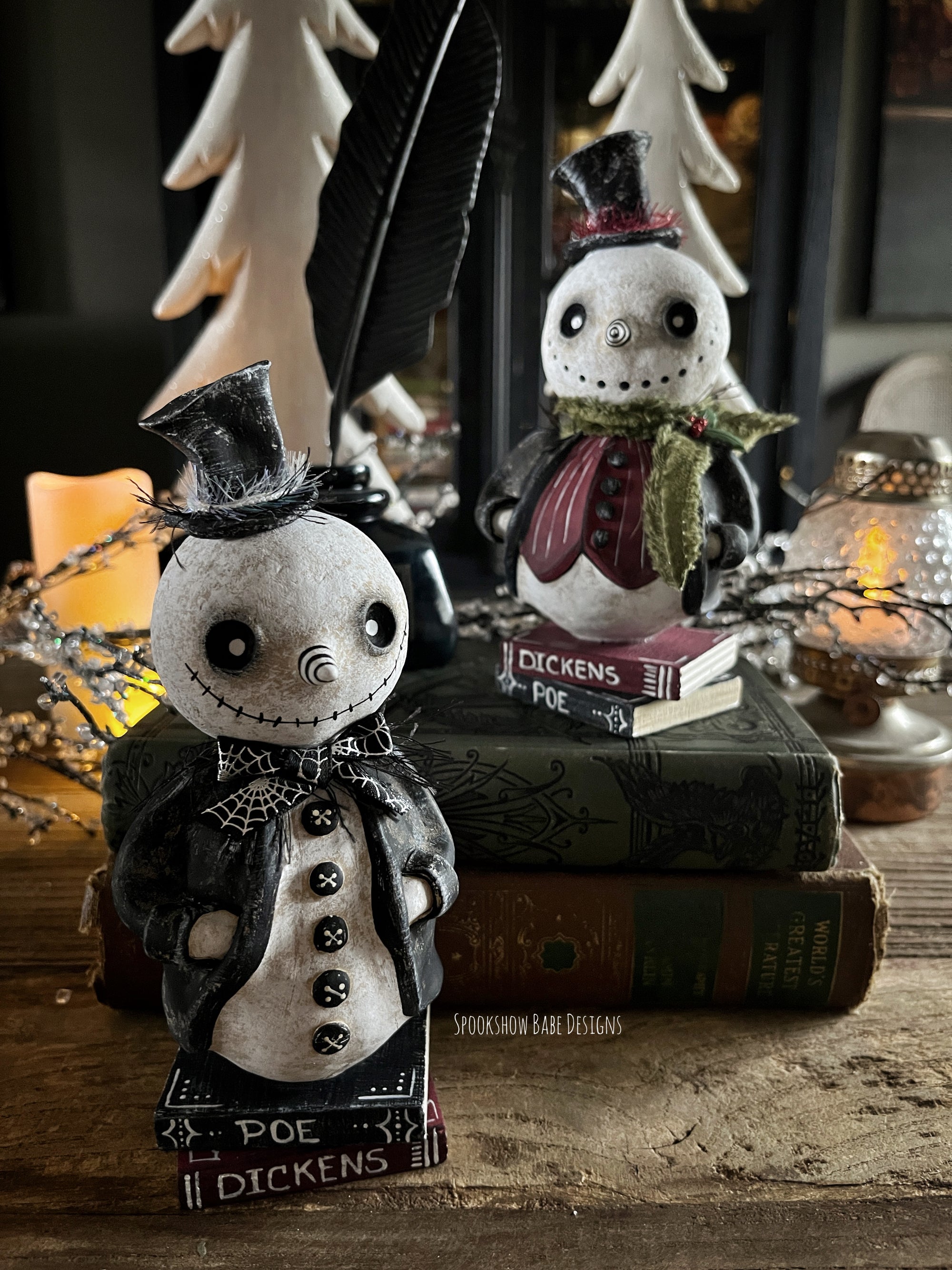 Victorian Snowman- A Poe Christmas