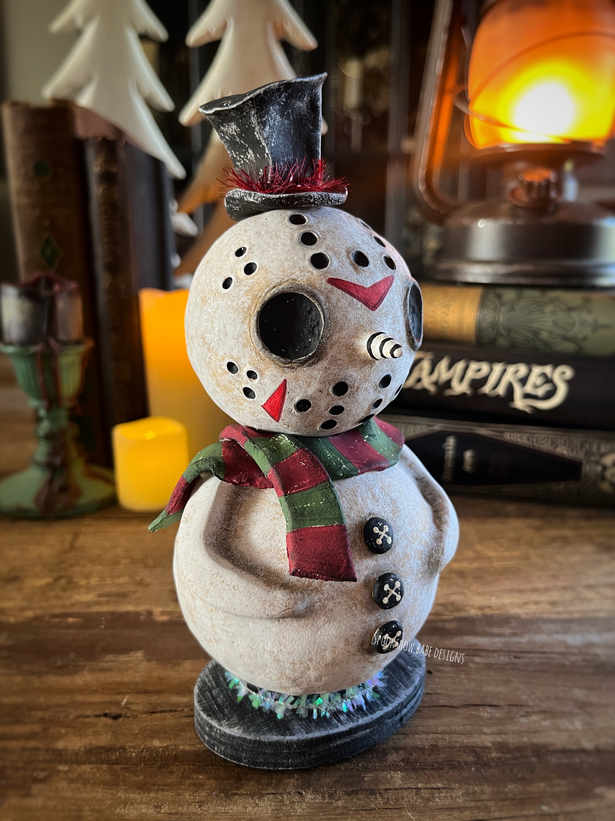 Snowman Slasher with Festive Freddy Scarf