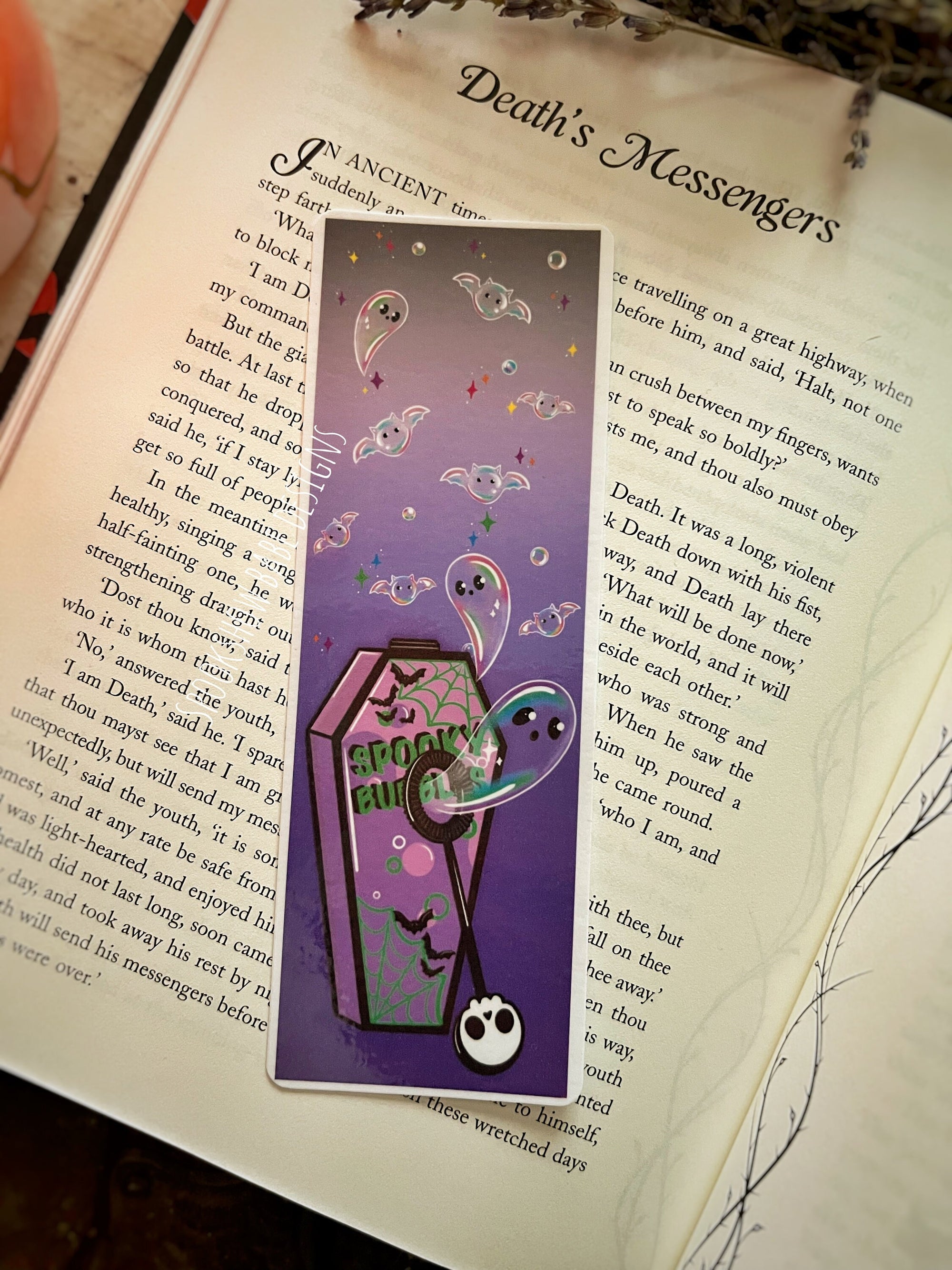Spooky Bubbles Bookmark